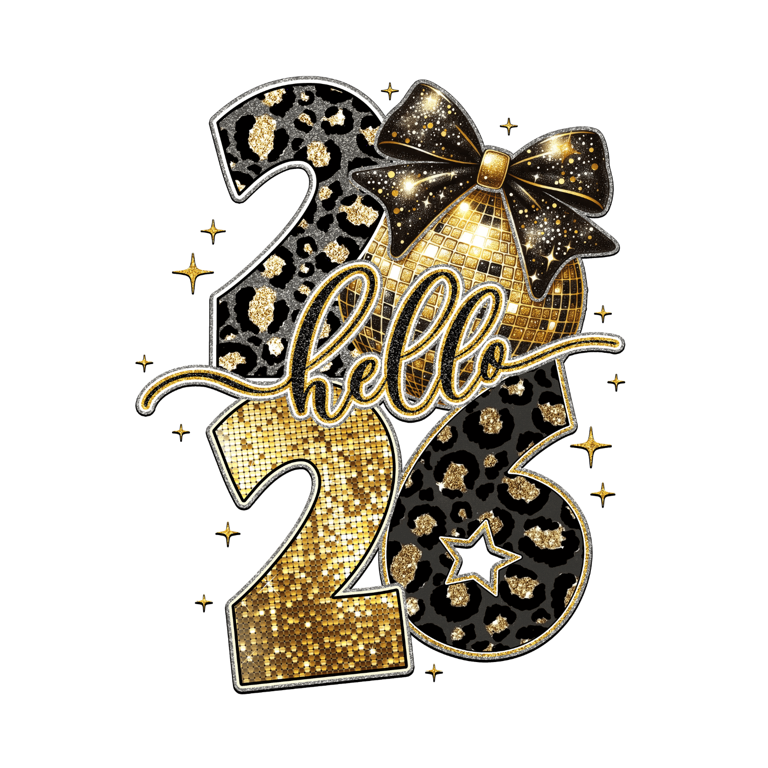 "Hello 2026" New Year's Tshirt