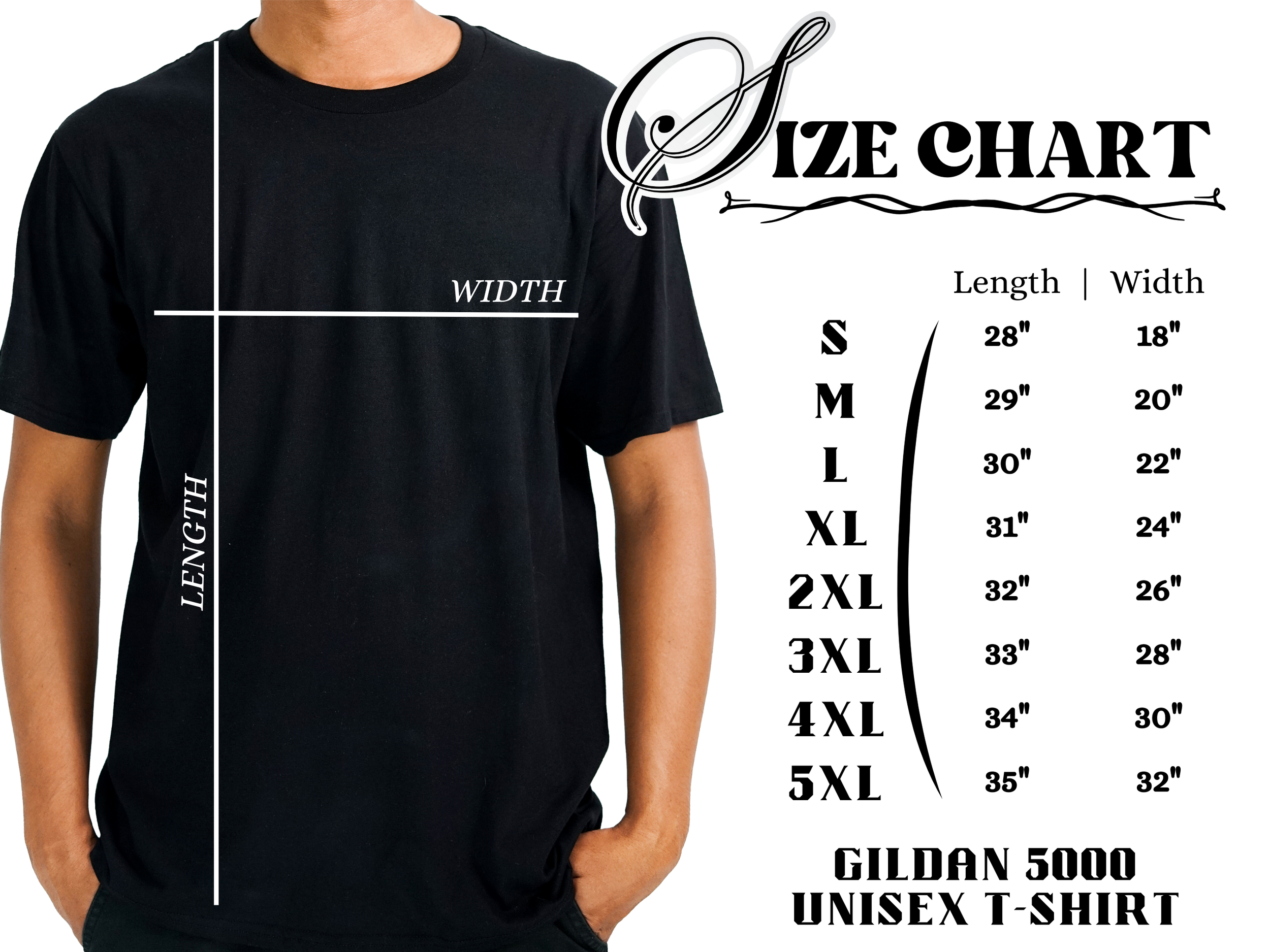 Gildan 5000 Men's Size Chart.png