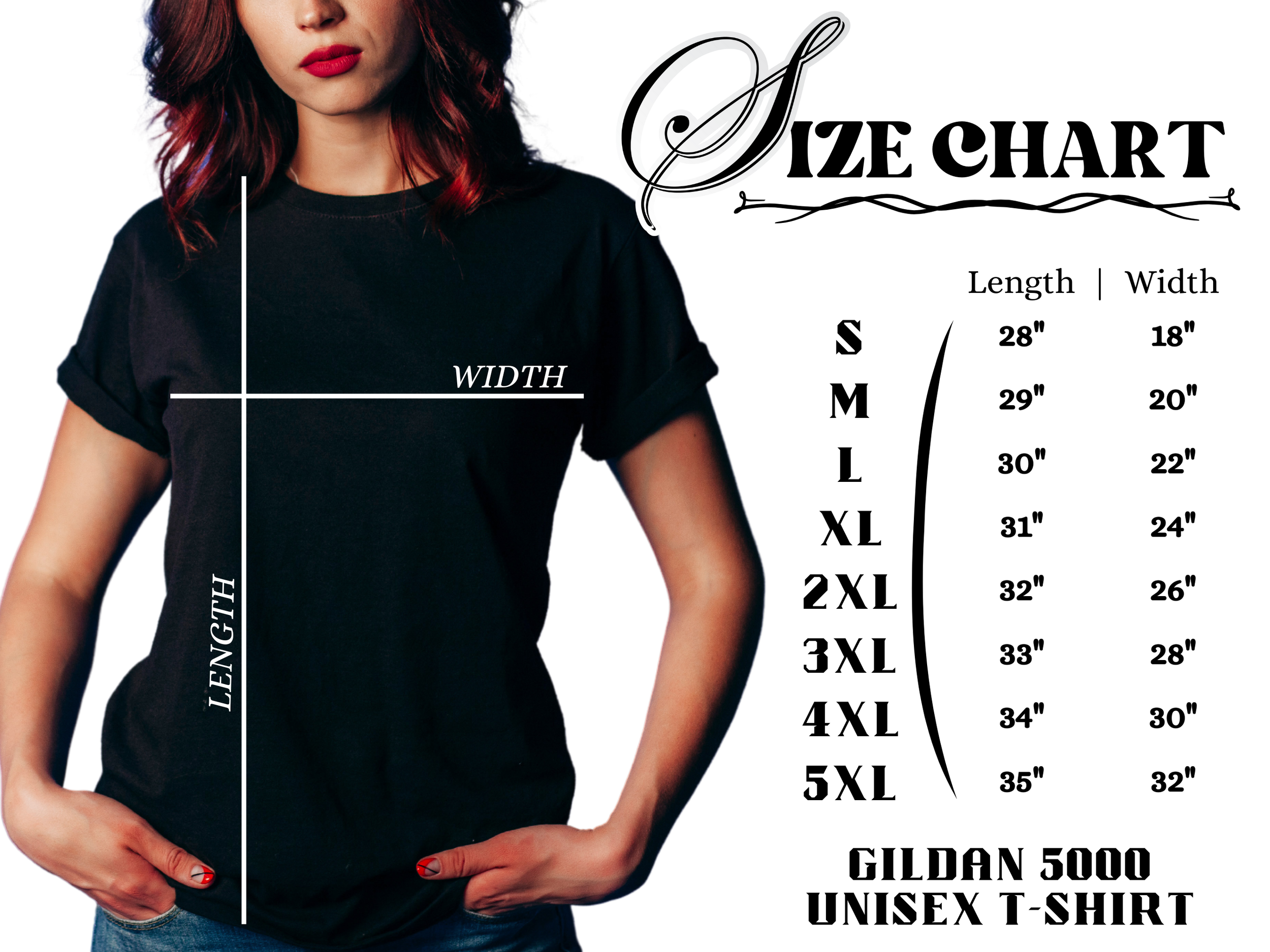 Gildan 5000 Women's Size Chart.png