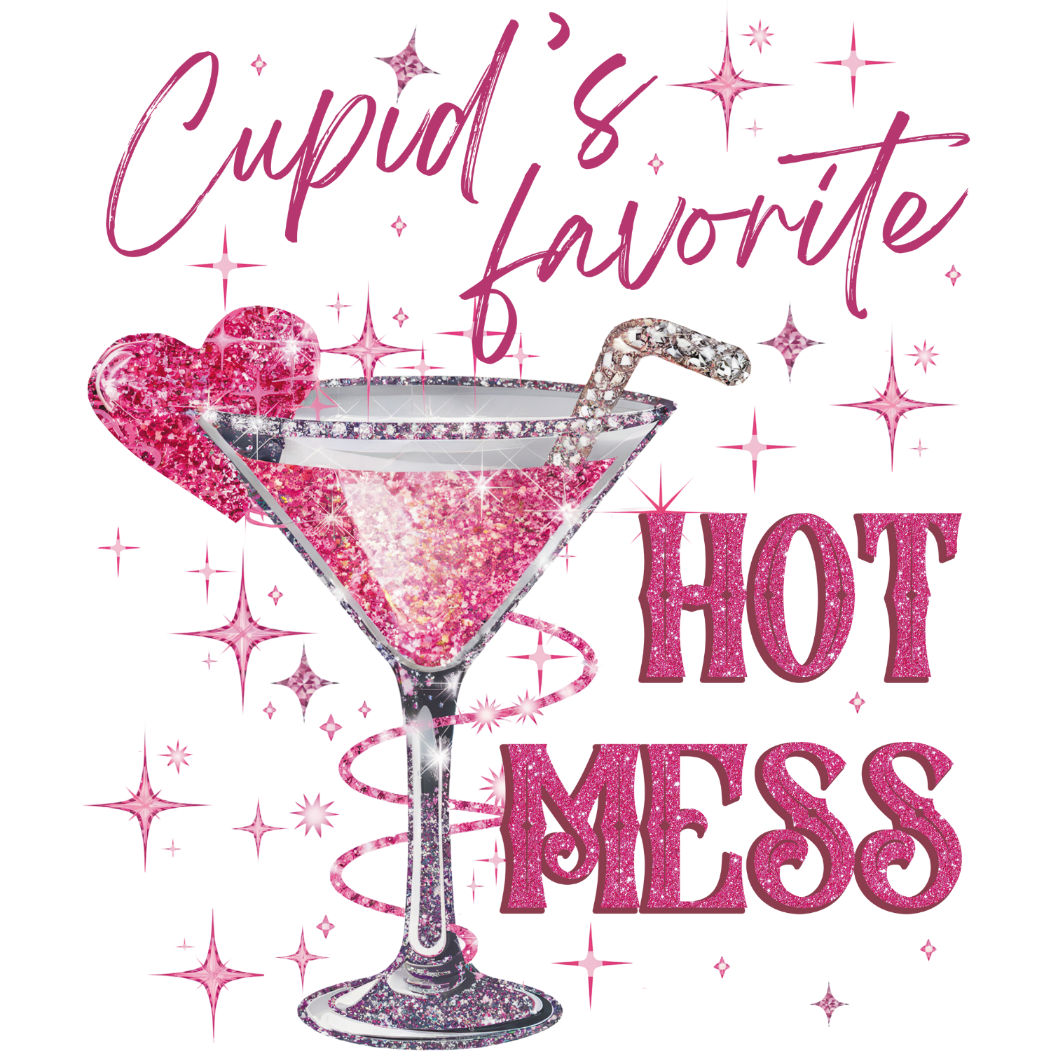 "Cupid's Favorite Hot Mess" Tee