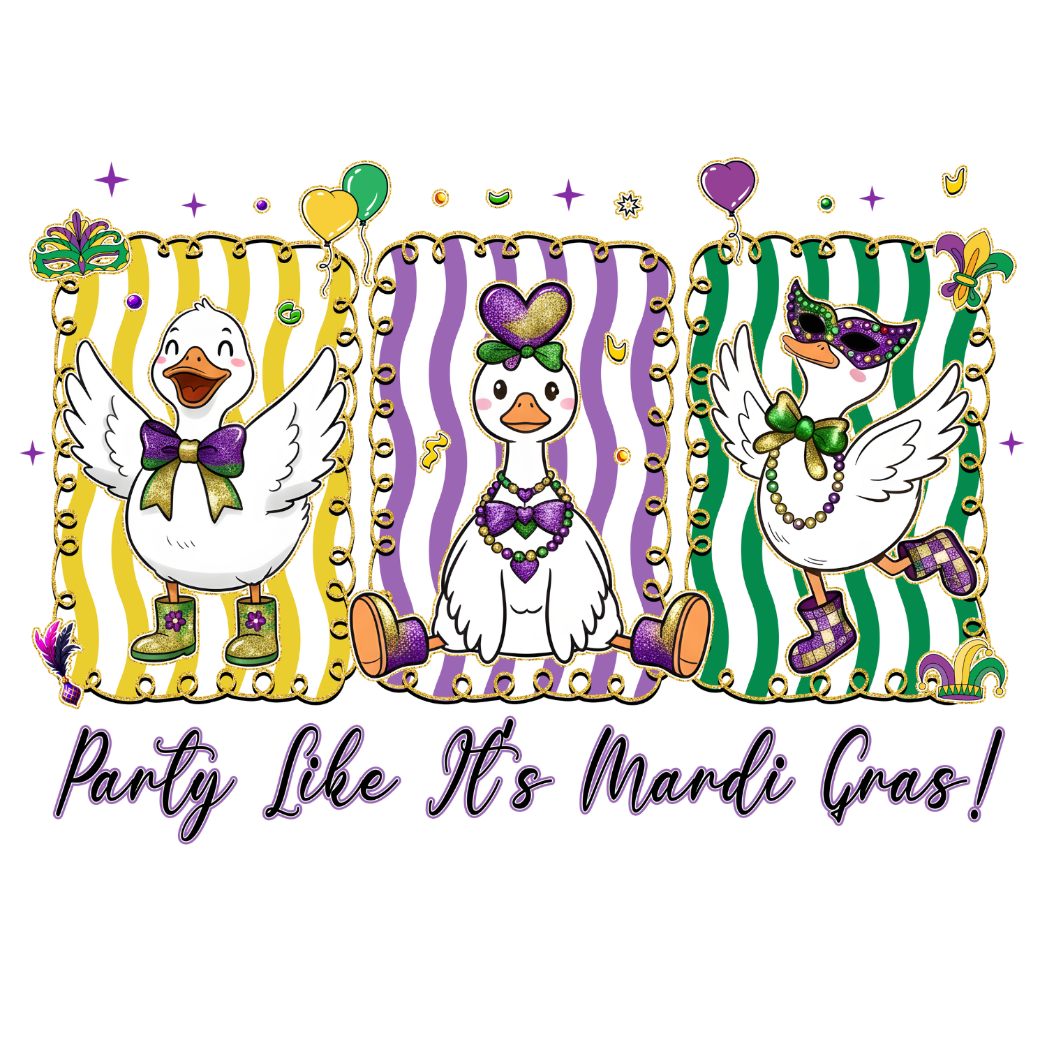 "Party Like It's Mardi Gras" Tee