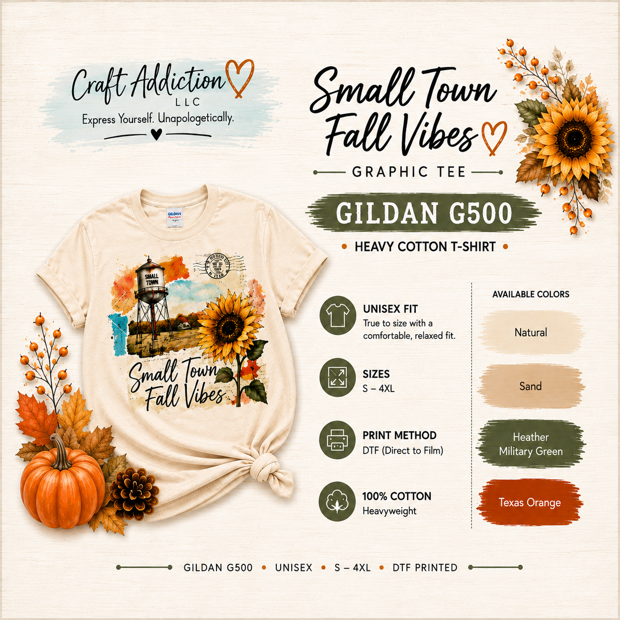 Small Town Fall Vibes Tshirt Mobile Infographic.png