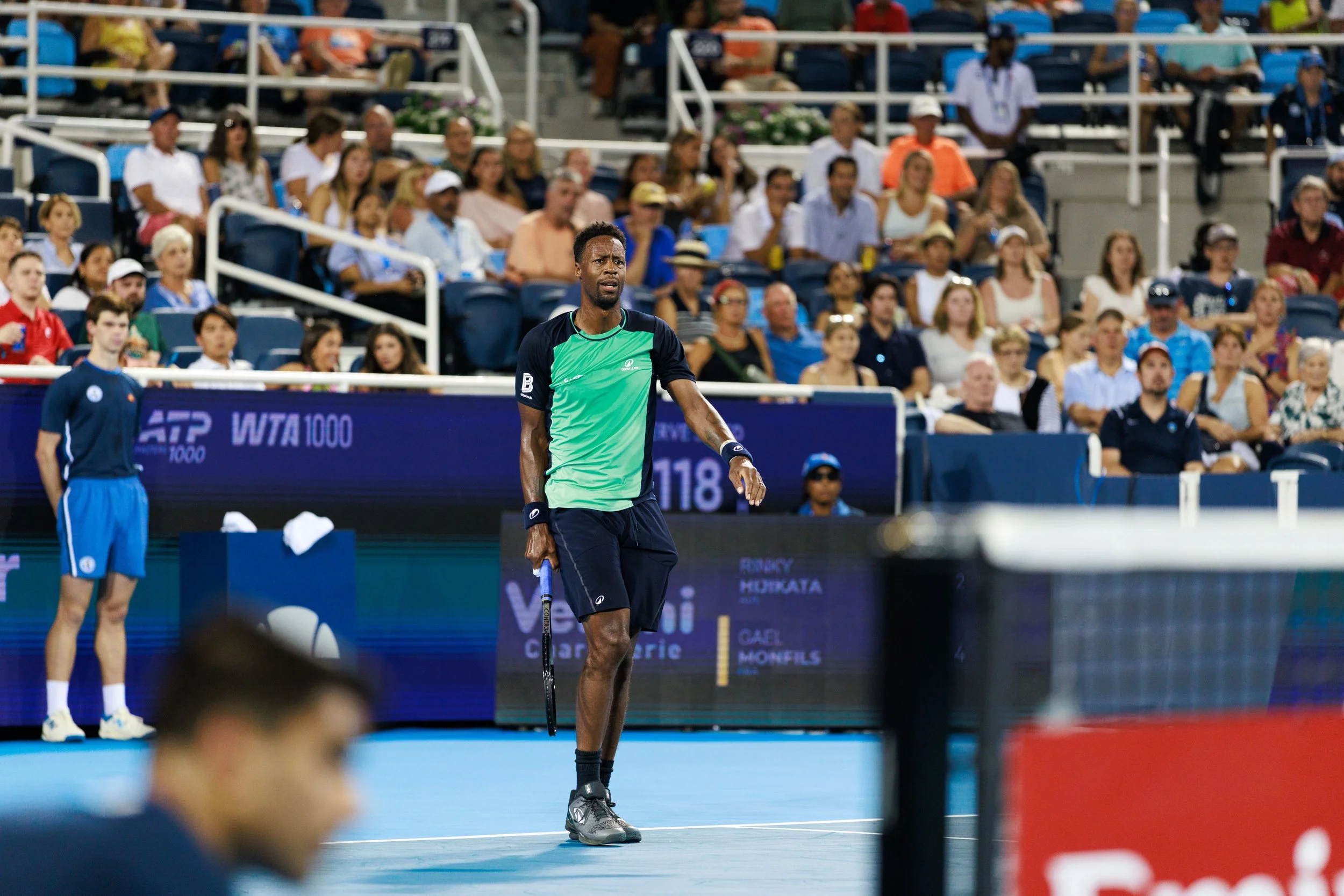 260813 Cincinnati Open Day 1 Rinky Hijikata v. Gael Monfils-20.jpg