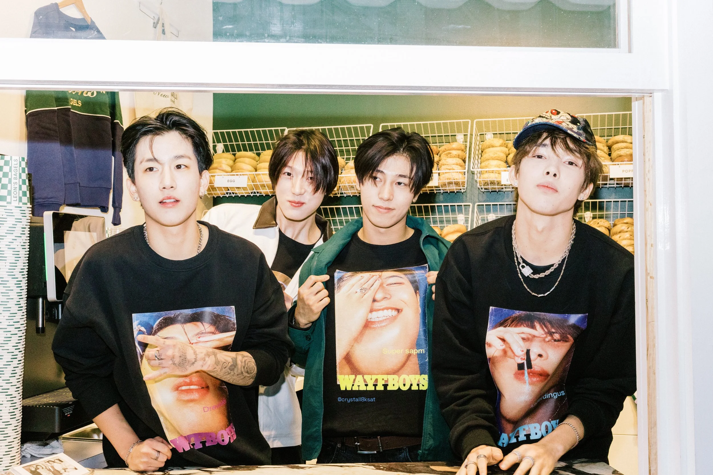 [GALLERY]: WAYF BOYS x K-POP NARA: Leon's Bagels Hangout