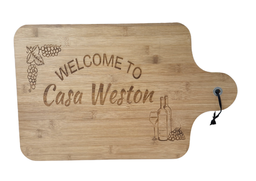 Family Name Engraved Cutting Board