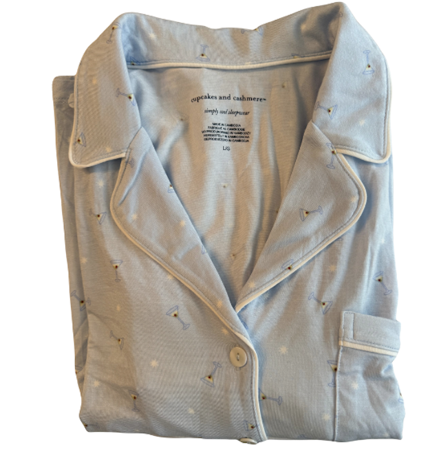 Light blue with martinis