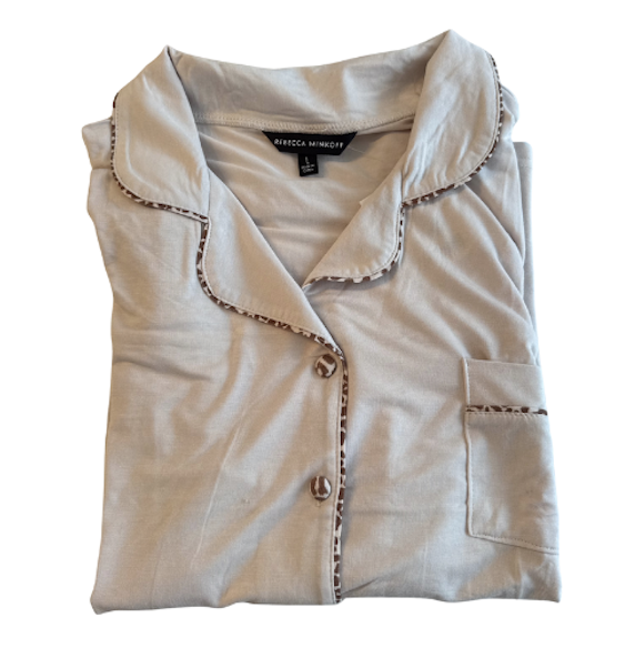 Cream with animal print lining