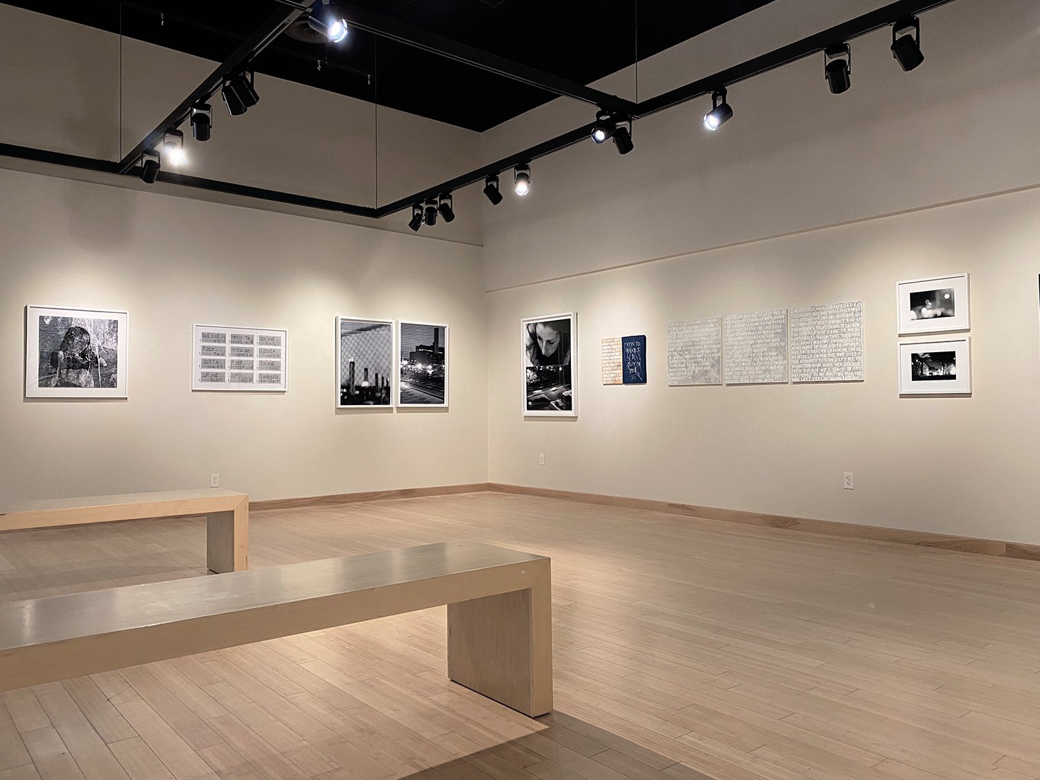 Magda Parasidis Ghosts in Sunlight Installation exhibition view Otterbein University exhibit Columbus OH