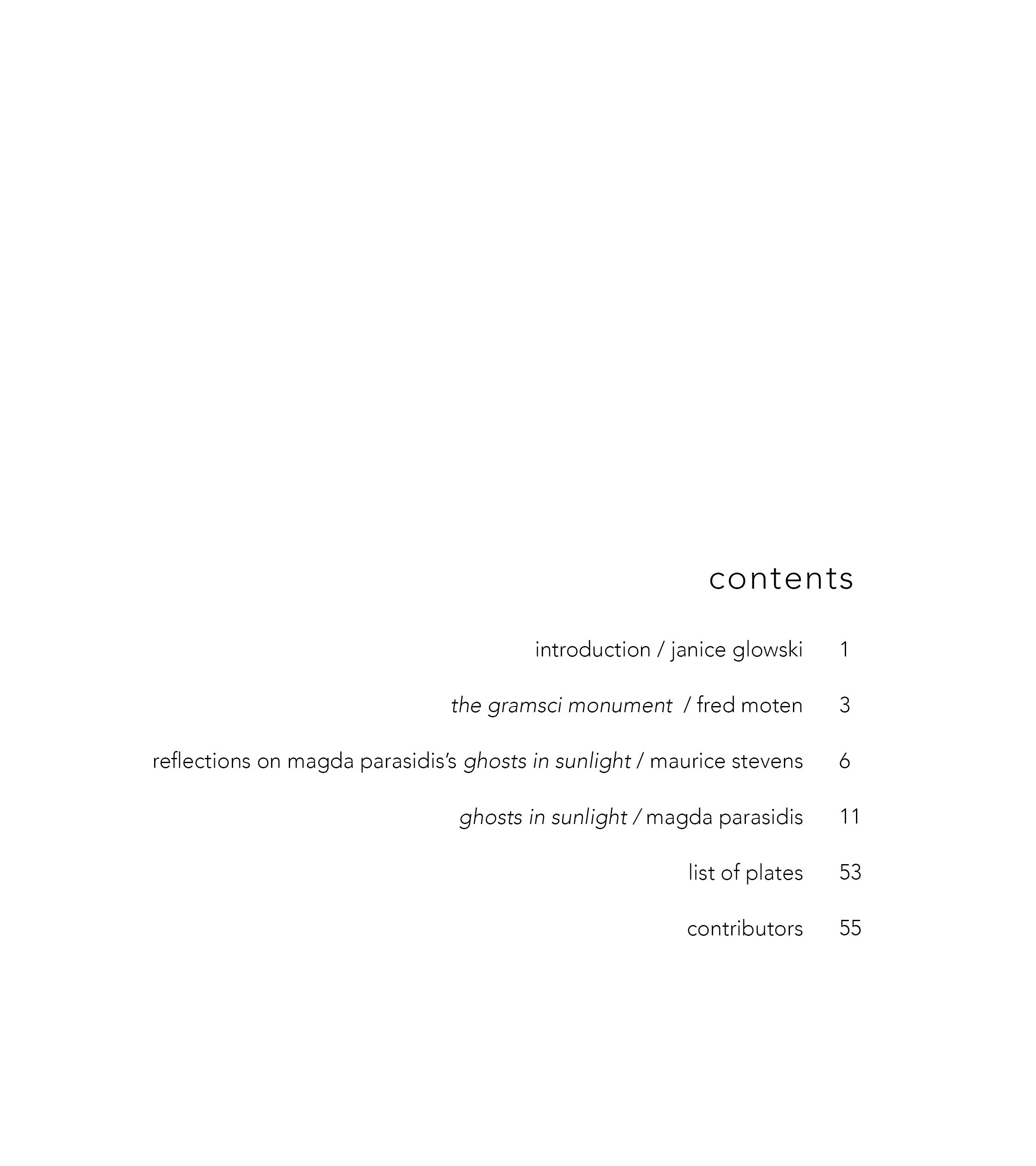 Magda Parasidis Ghosts in Sunlight book exhibition catalogue photocollages otterbein university miller gallery columbus ohio artist photographer Fred Moten Maurice Stevens