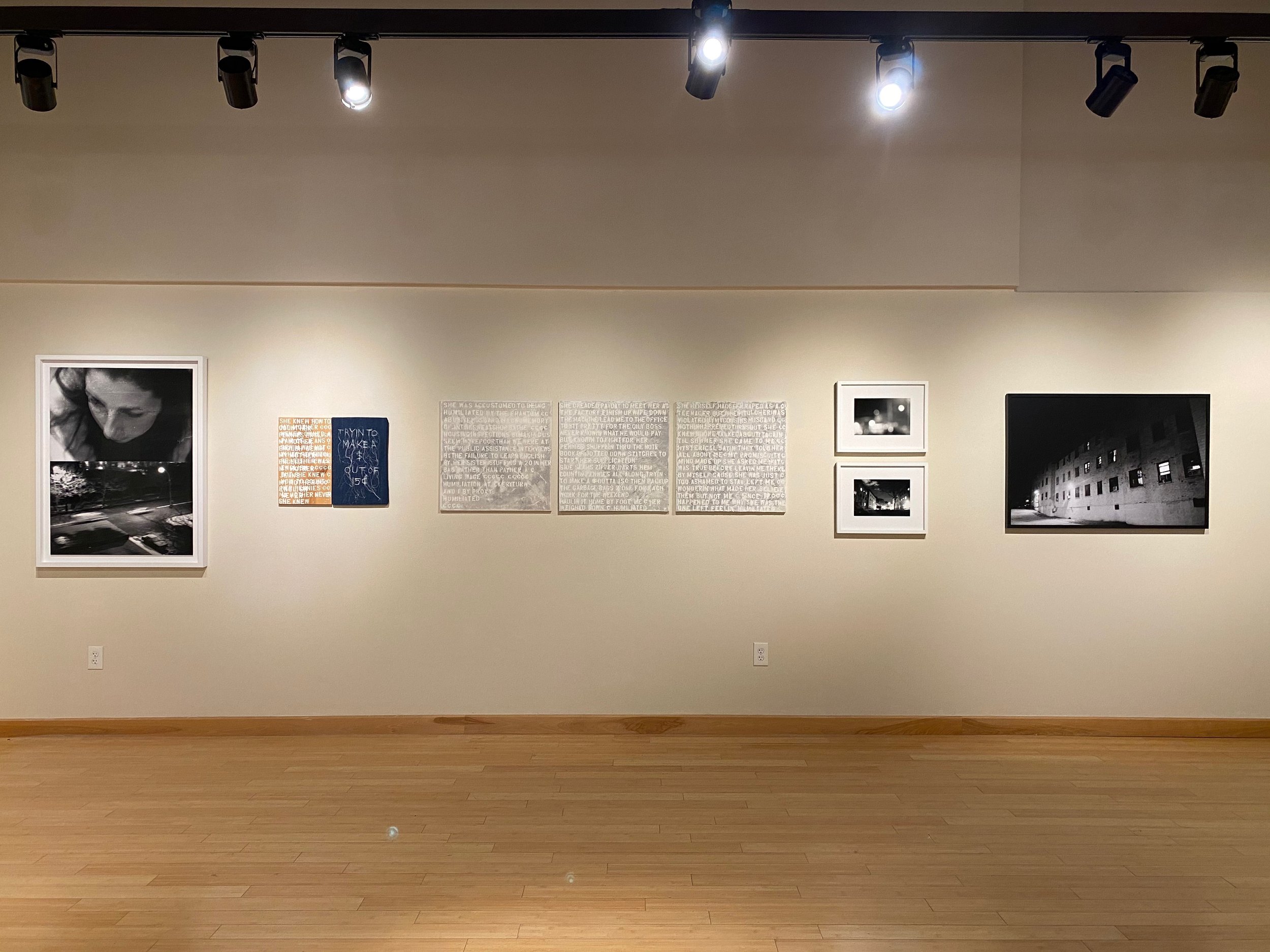 Magda Parasidis Ghosts in Sunlight Installation exhibition view Otterbein University exhibit Columbus OH