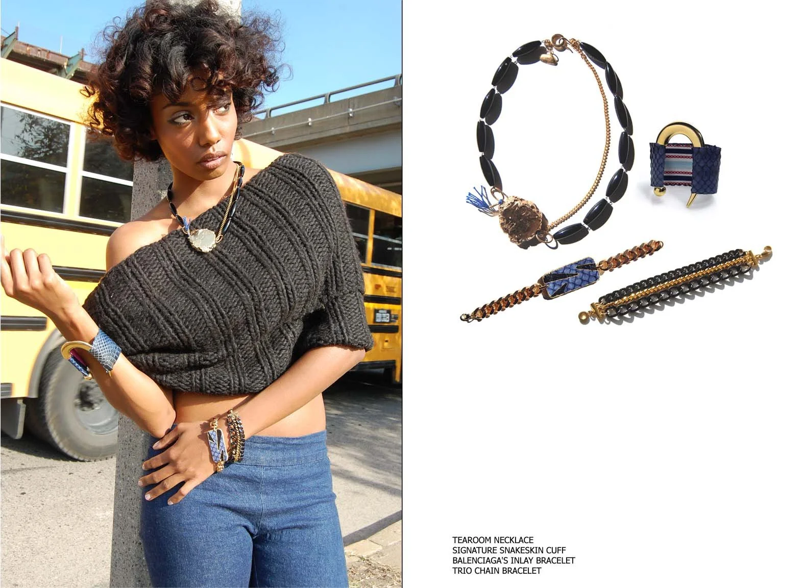 MAGDA PARASIDIS / Artist / Maker / Designer / Holy Harlot Jewelry / Artist-made snakeskin jewelry Balenciaga  Inlay I.D. Bracelet