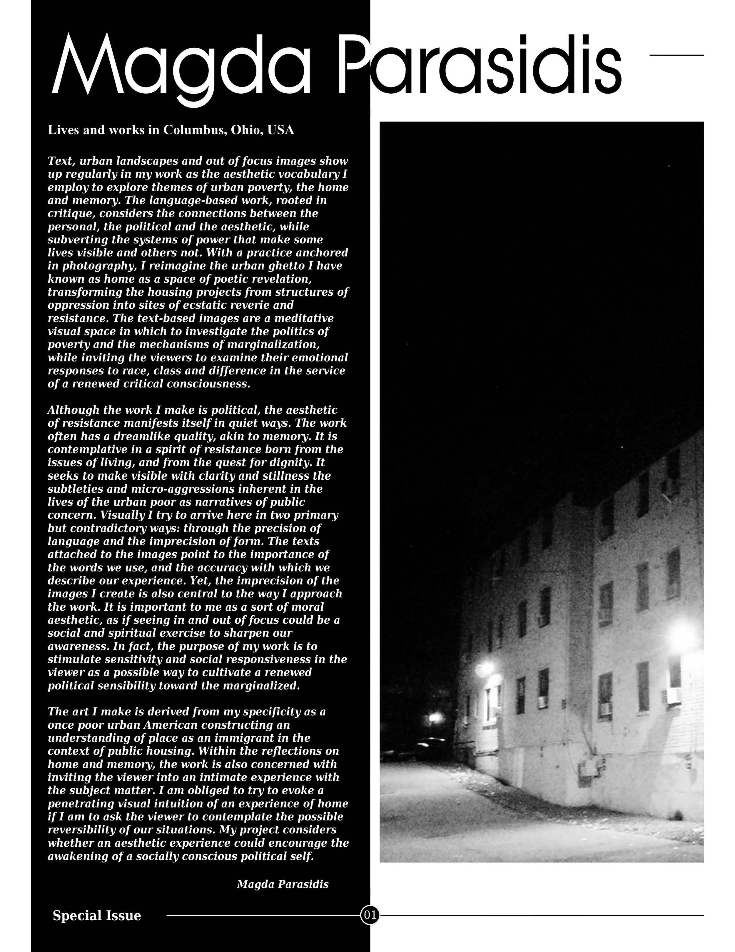 ART HABENS Contemporary Art Review magazine featuring contemporary artwork from Magda Parasidis Ghosts in Sunlight photocollage