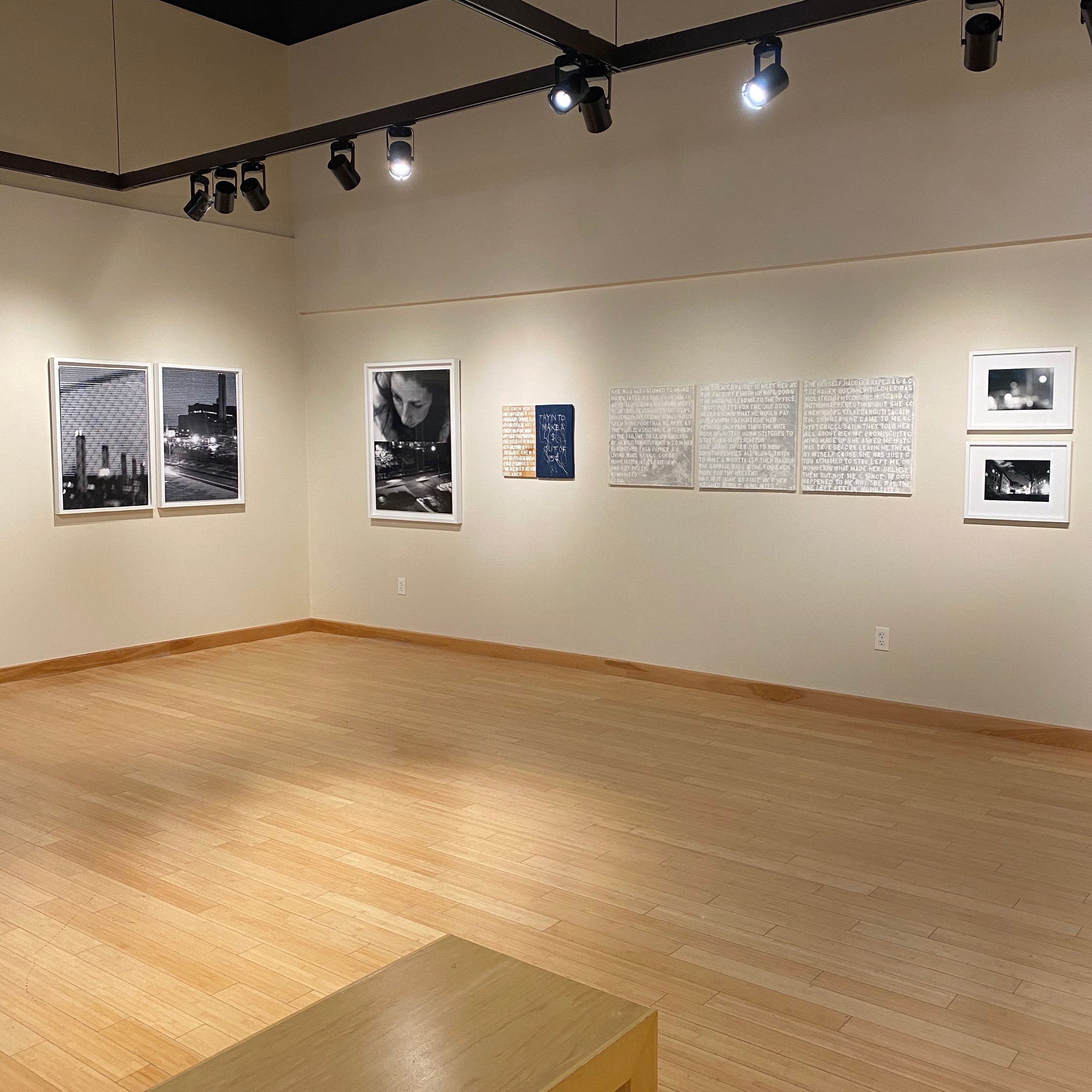 Magda Parasidis Ghosts in Sunlight Installation exhibition view Otterbein University exhibit Columbus OH