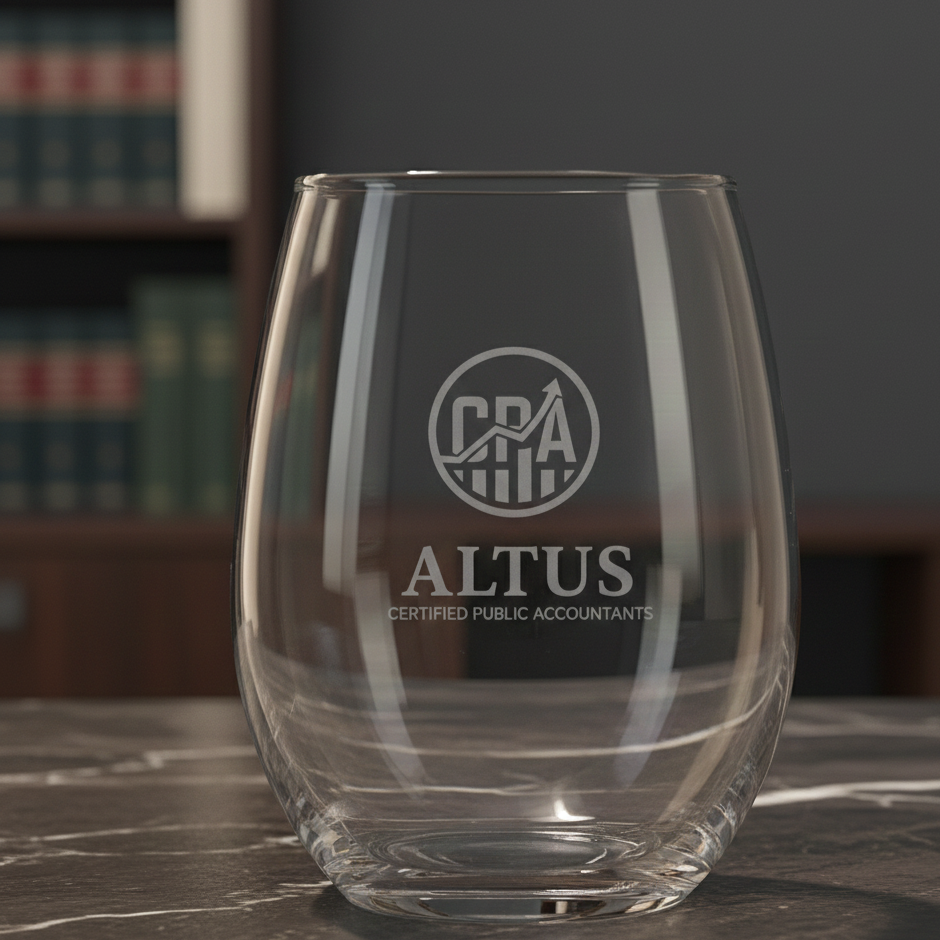 Custom Elevated Stemless Wine Glass | Everyday Glass 21 oz