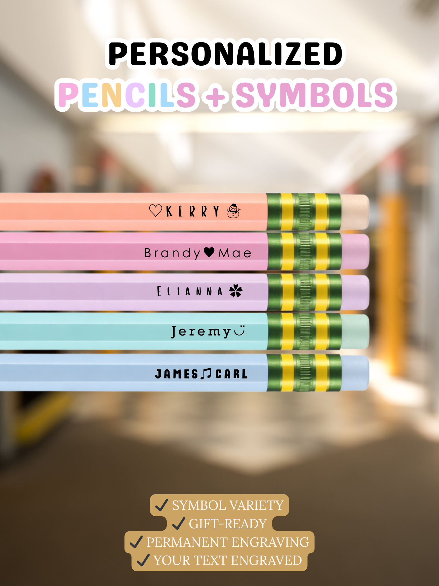 Personalized Pencils | Set of 5