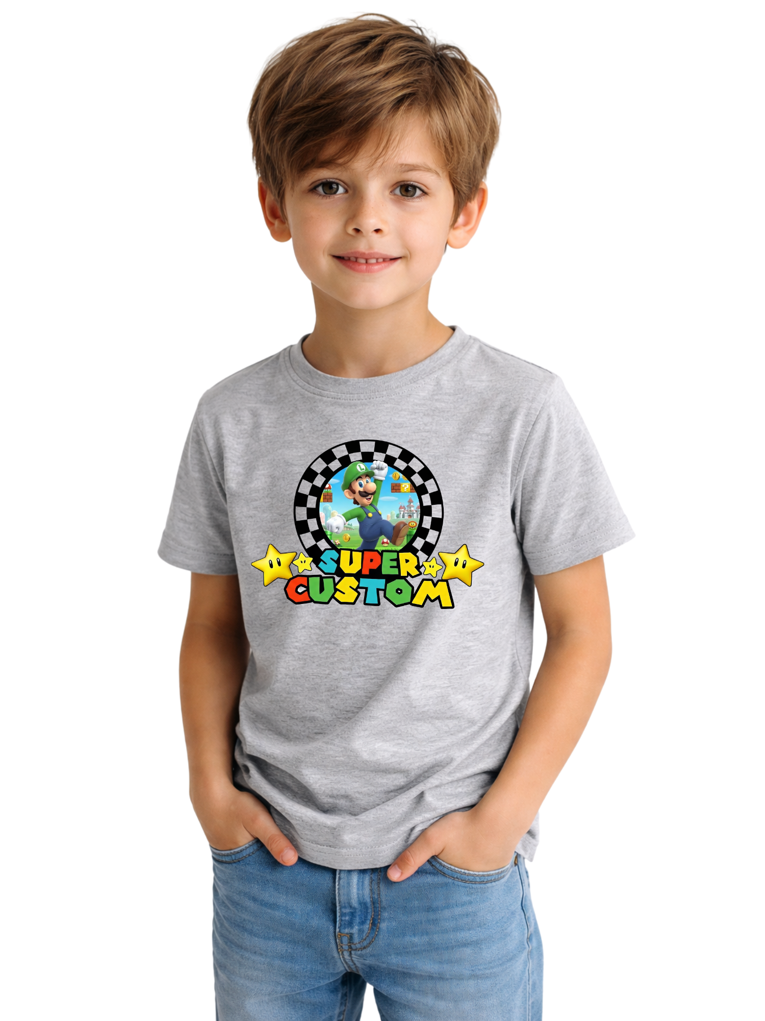 Custom Name Super Mario Characters Shirt