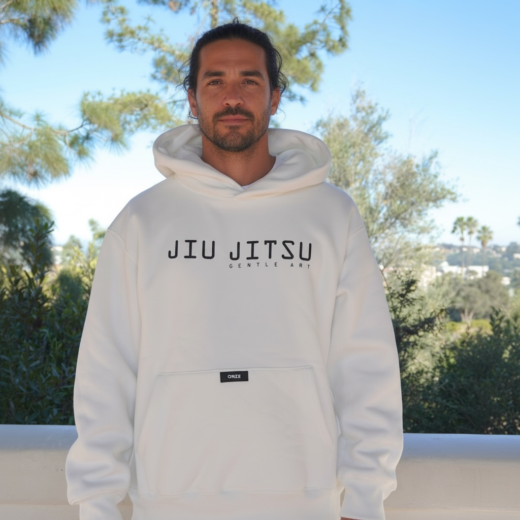 JIU JITSU WHITE HOODIE