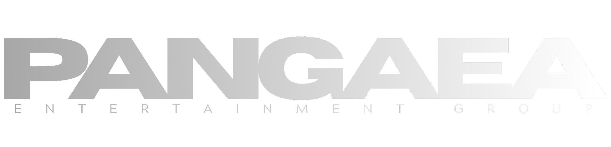 Pangaea Entertainment Group logo in gray text on black background