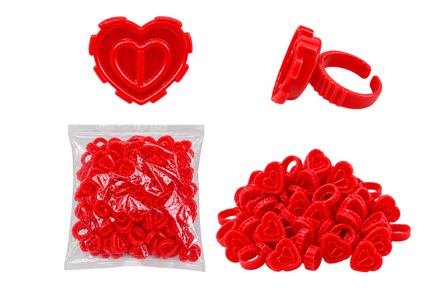 Red Heart Glue Rings