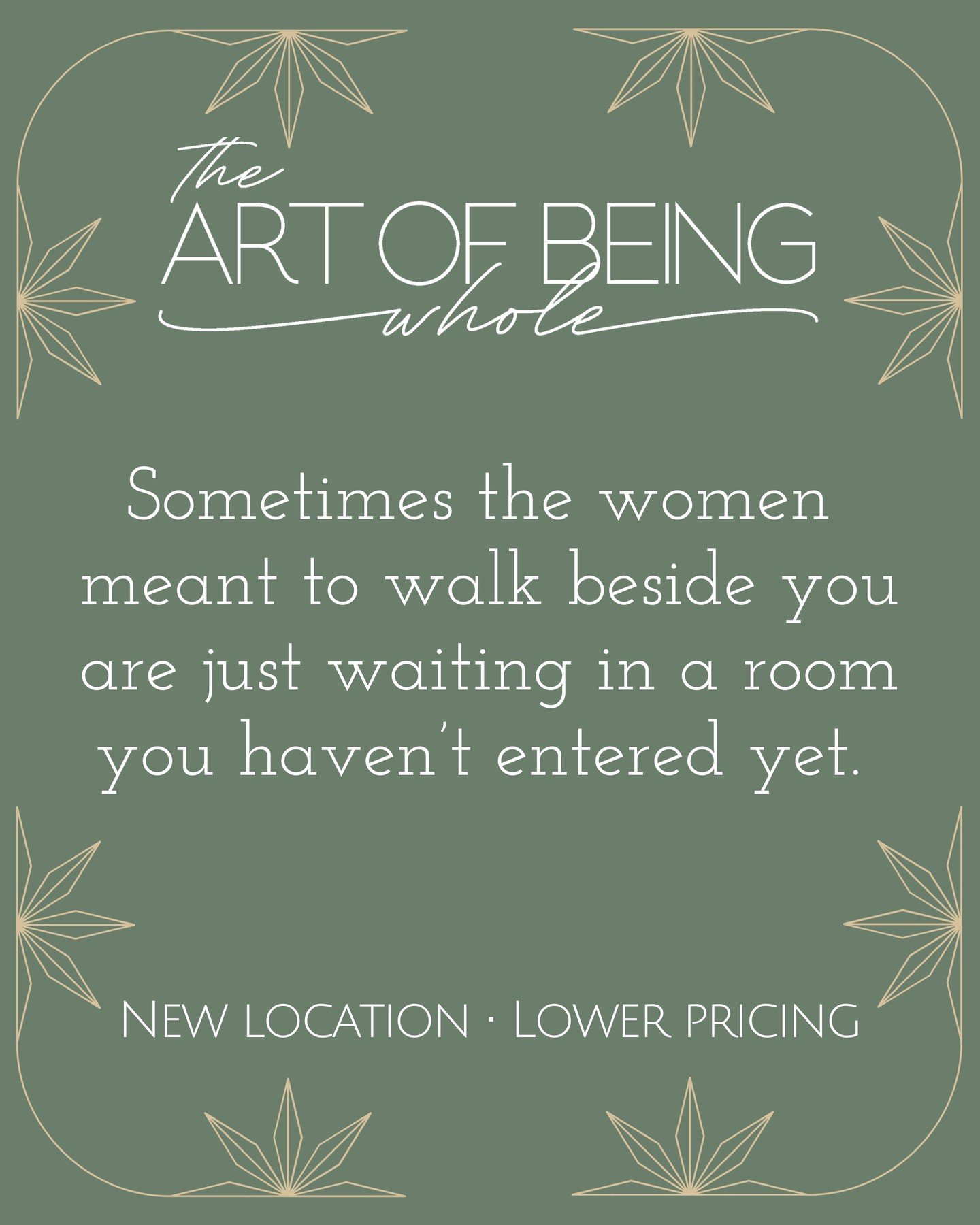 ✨ A Beautiful Update ✨
As I continued preparing for The Art of Being Whole, two things became clear.

The original location had some logistical limitations that would make arrival more stressful than serene&hellip; and many of you shared that you wer