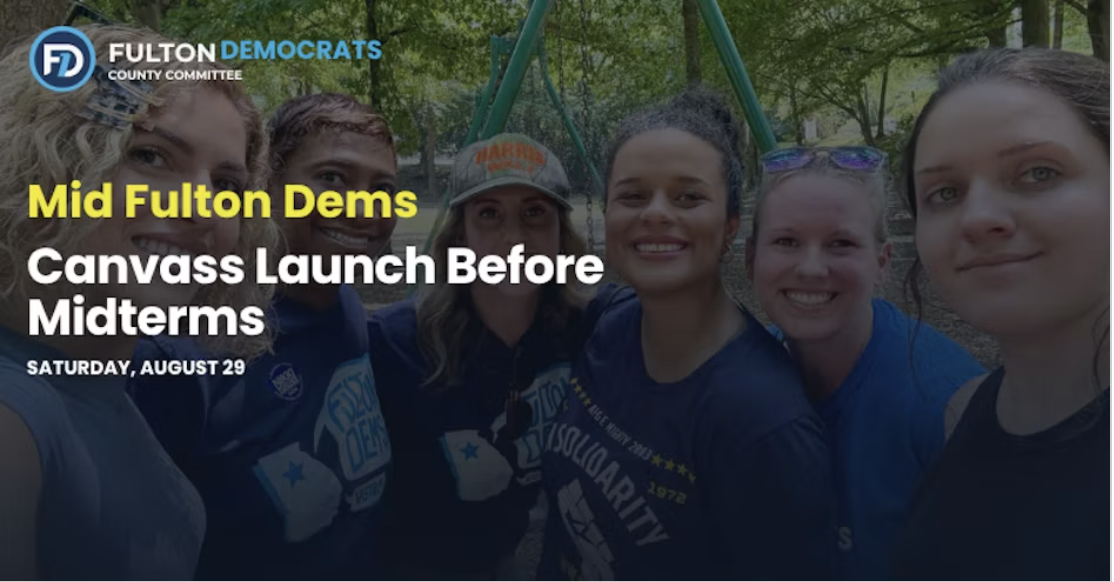 Atlanta Democrats Canvass | August