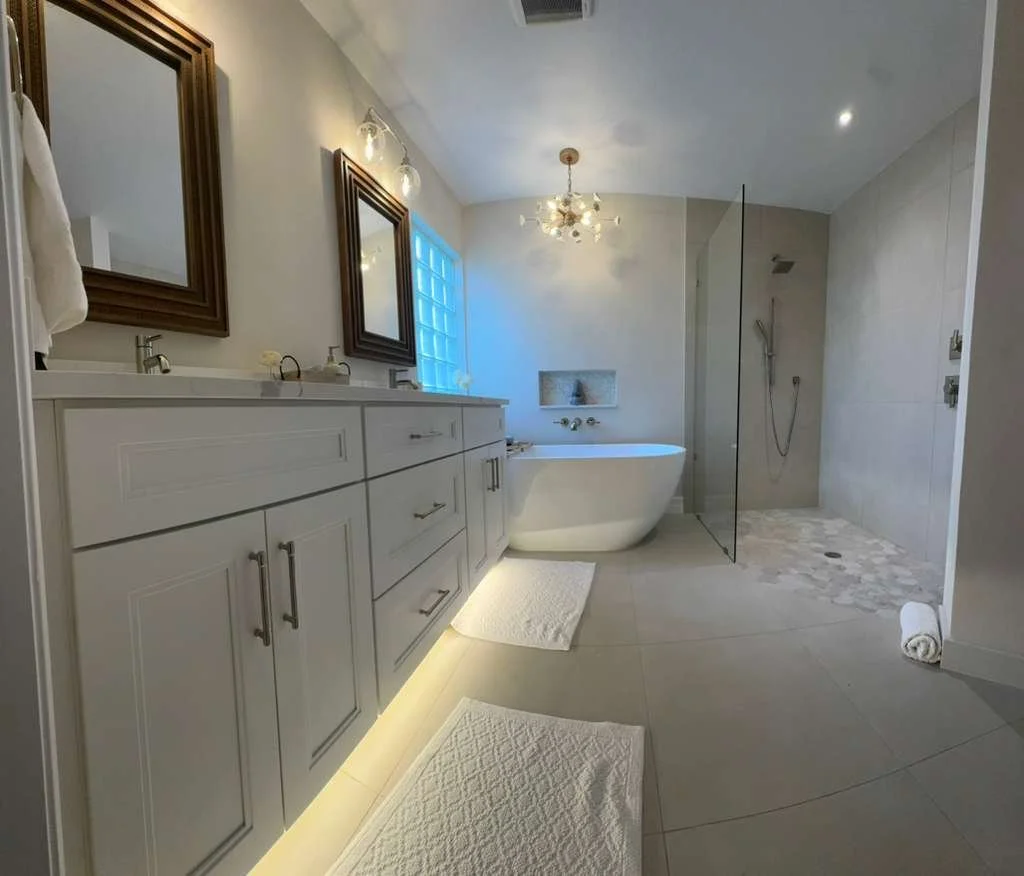 Our toe kick lighting design here in South Naples