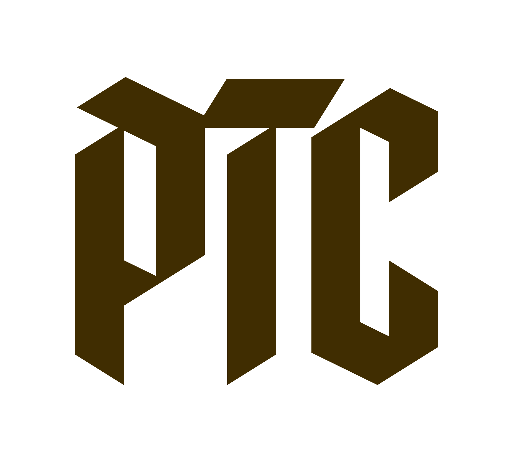 3D gold-colored text spelling 'YIK' in an isometric style on a black background.