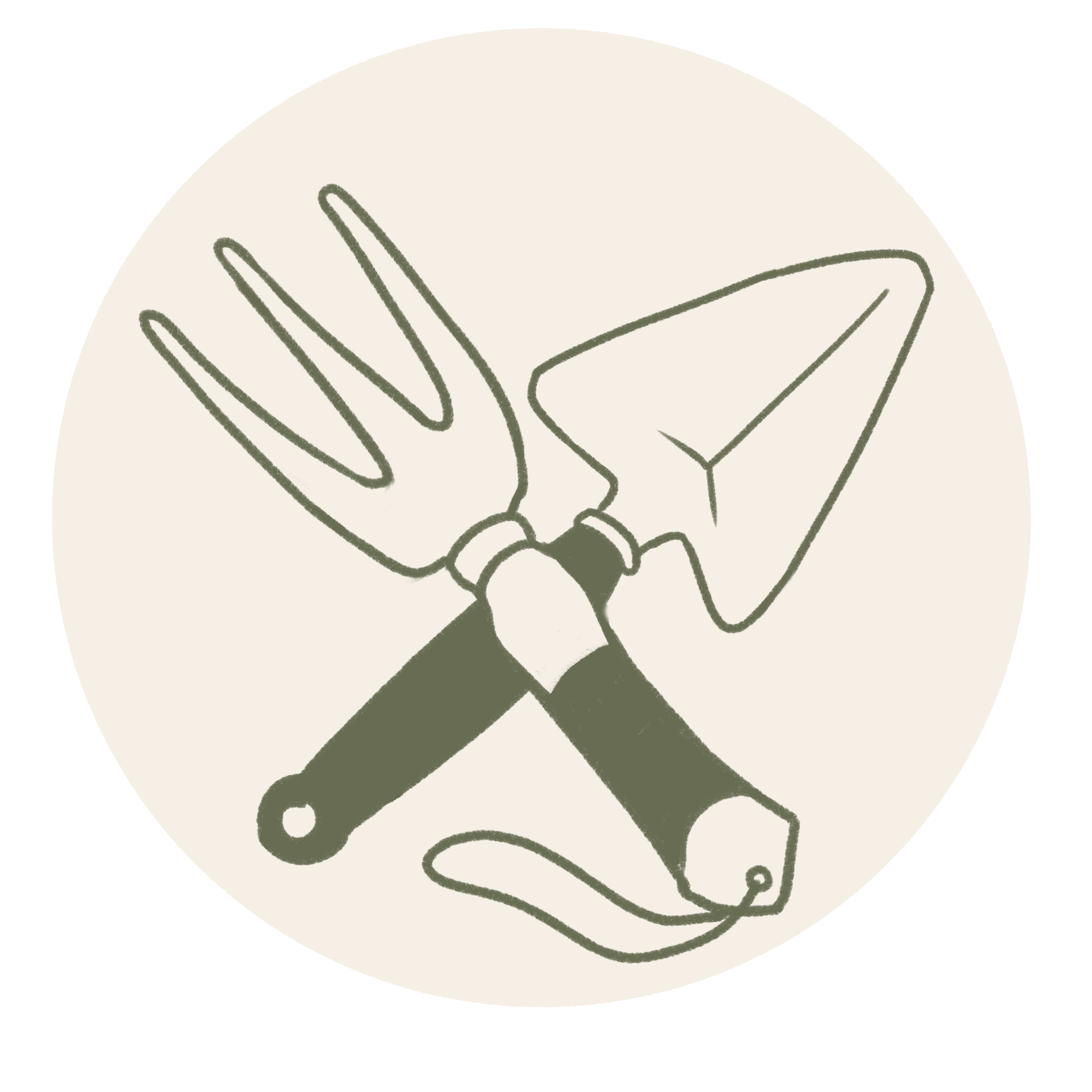 Line drawing of a hand holding a piece of paper with a paperclip attached.