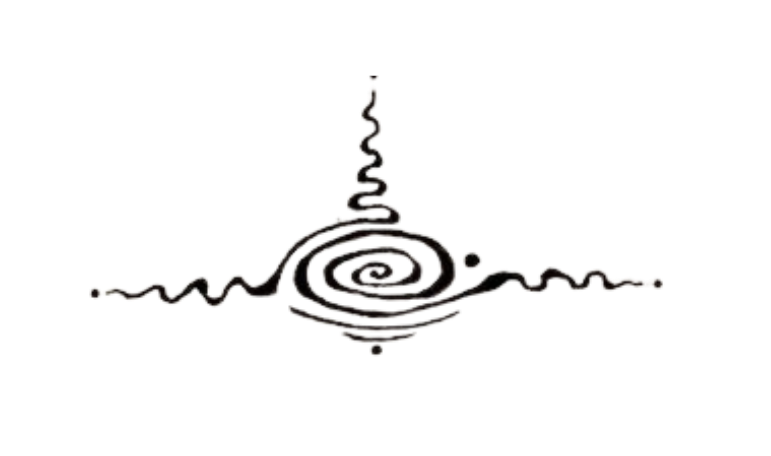 A graph illustrating a spiral wave pattern with axes and grid lines.