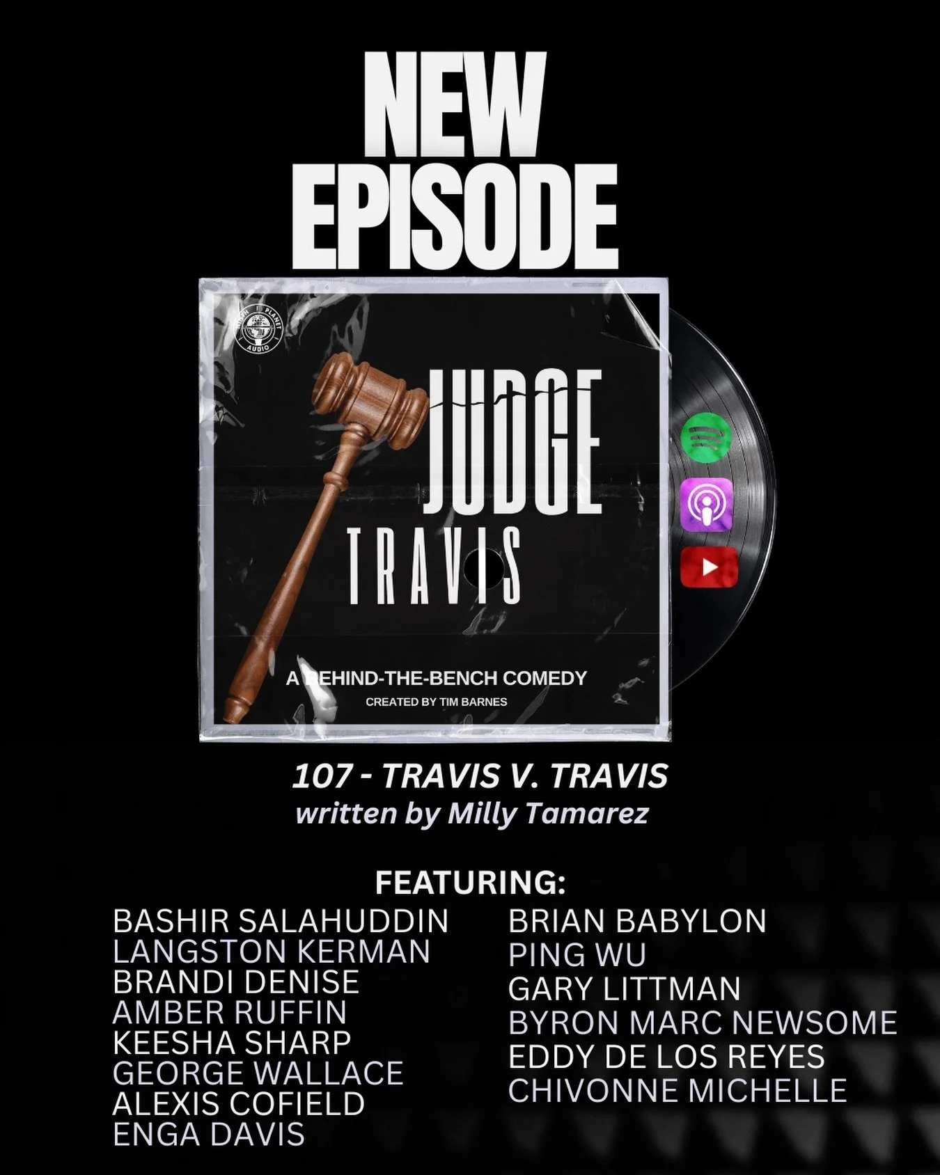 the penultimate episode of #JudgeTravis is here and it&rsquo;s written by @milly_tamarez! the great @keeshasharp quickly steals the scene as Shirley Travis, characters played by @langstonkerman and @brandideniseboyd have an important heart-to-heart, 
