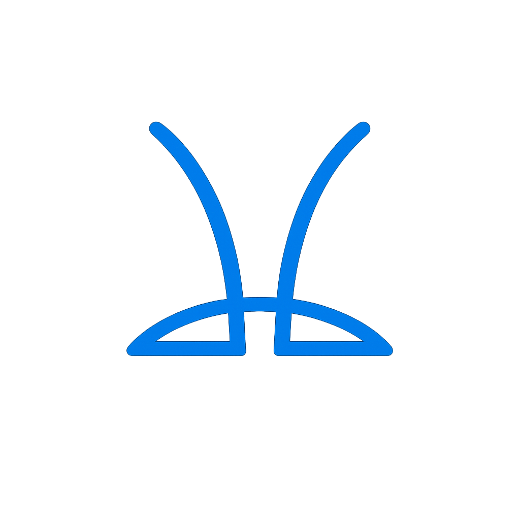 Símbolo de masturbación masculina con próstata en azul.