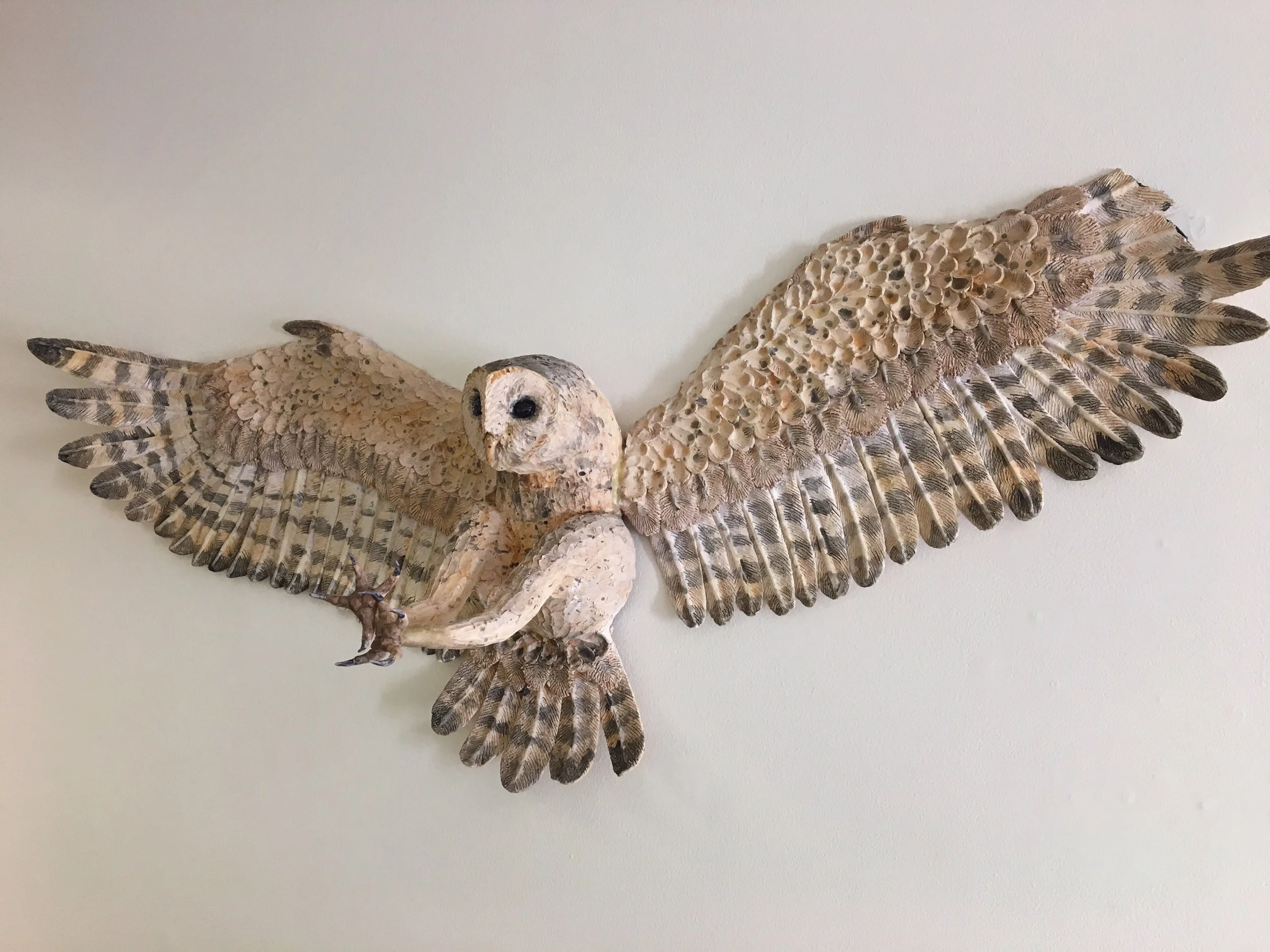 "Owl"
2019. 50" long
Stoneware, Stain Wash