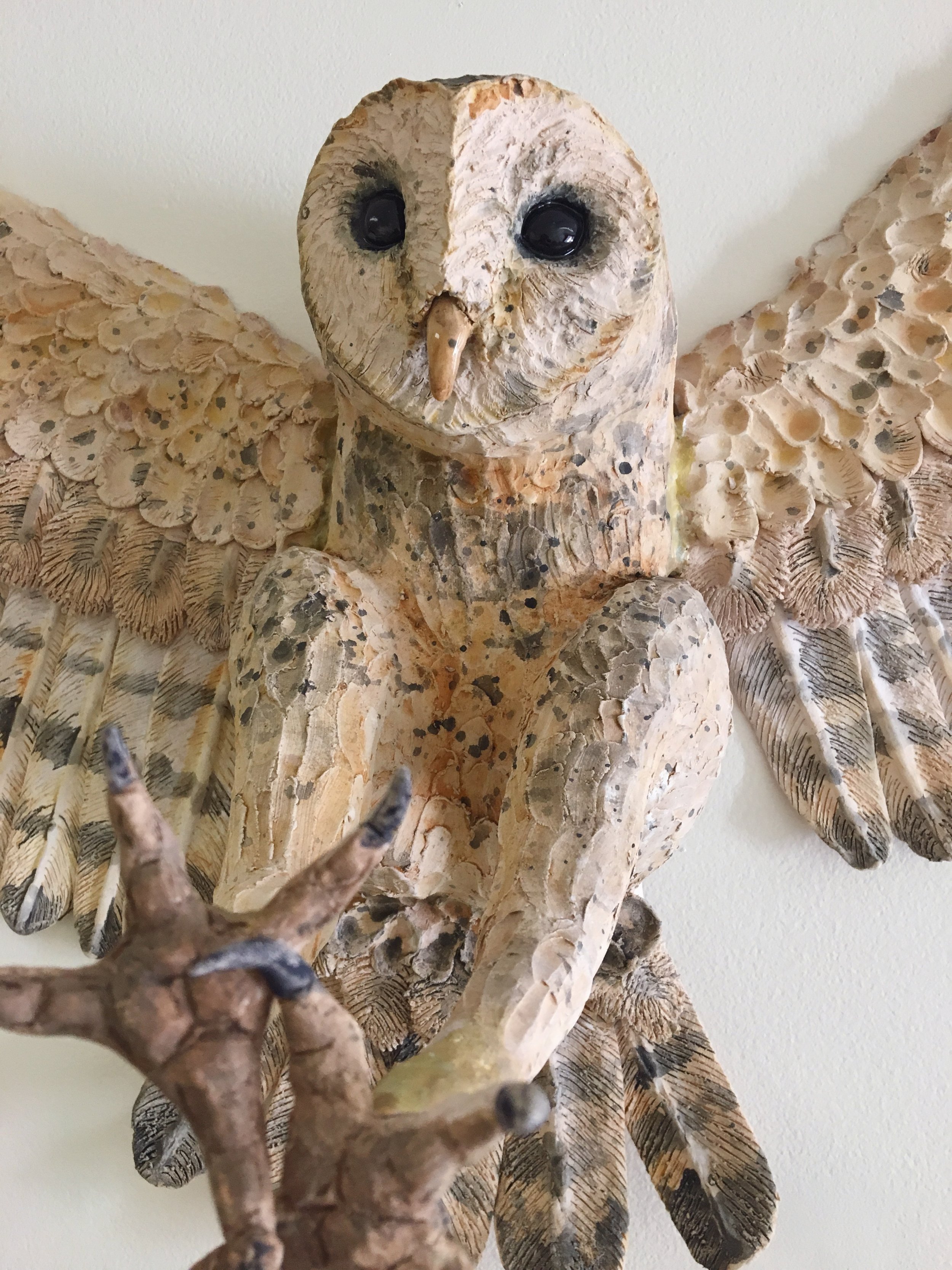 "Owl"
2019. 50" Long
Stoneware, Stain Wash