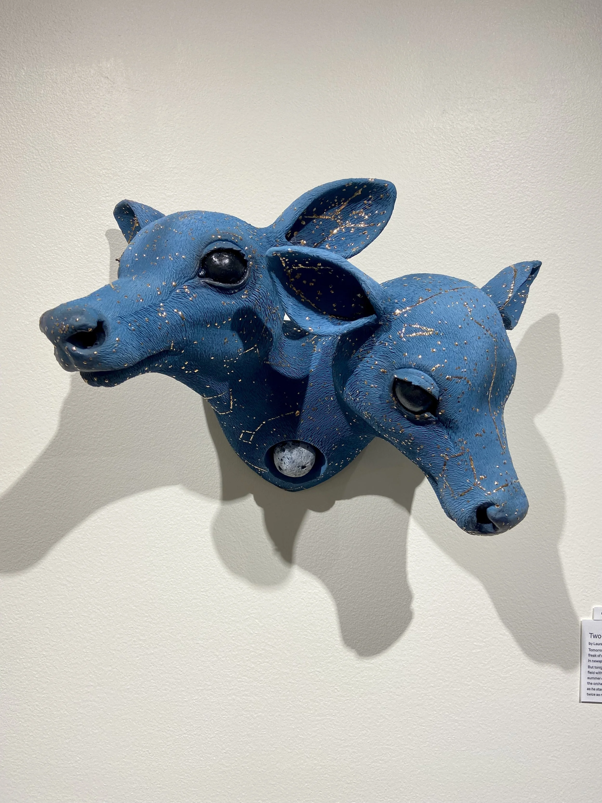 "One Perfect Night"
Based on Poem by Laura Gilpin
2023
Stoneware, Underglaze, Glaze, Gold Luster