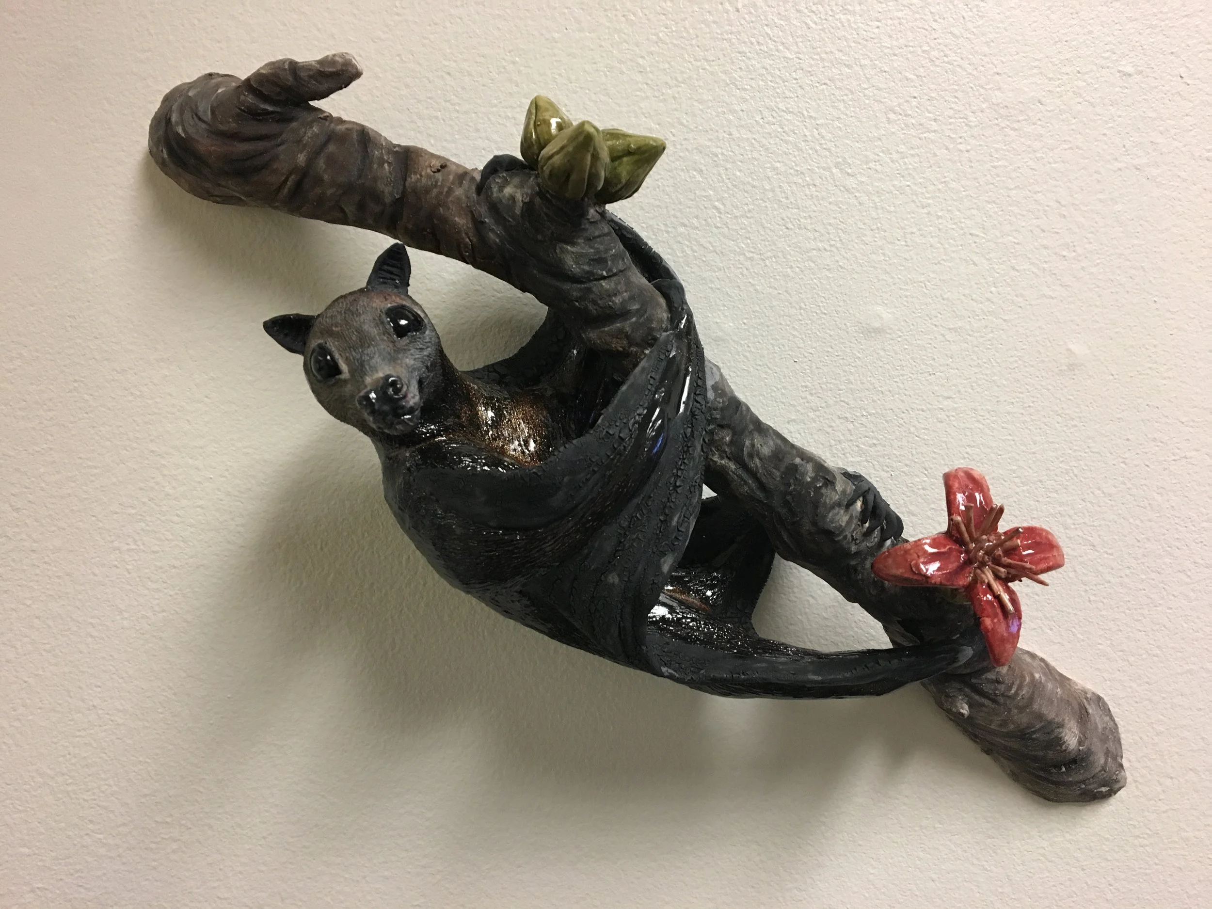 2018. 10" Long
Stoneware, Glaze, Stain Wash.