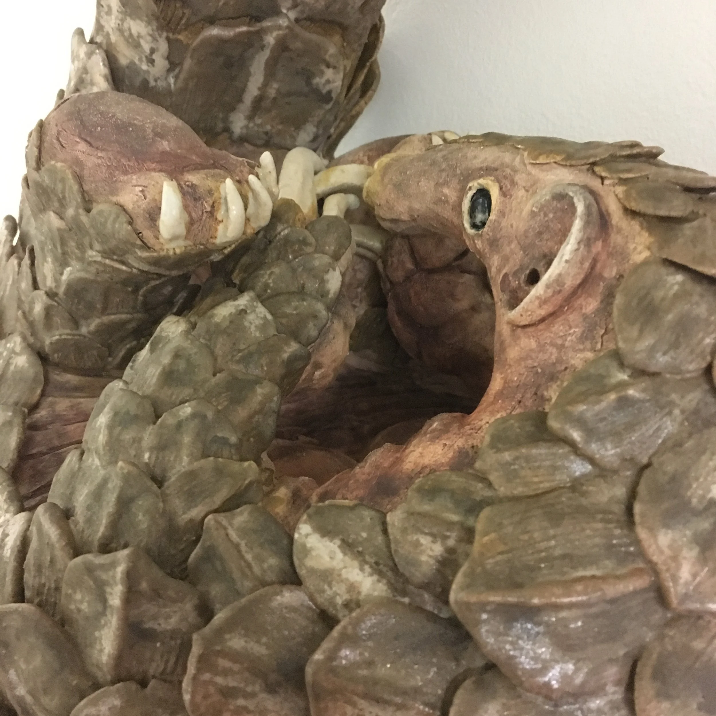 "Defenseless Armor"
2018
Stoneware, Glaze, Stain