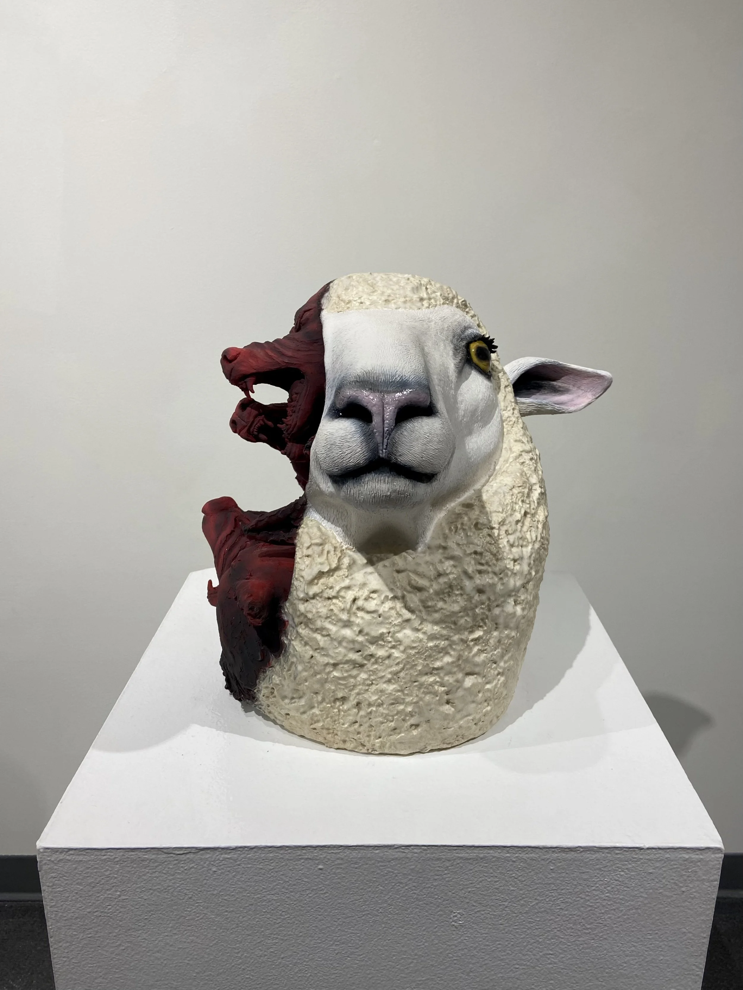 "Masking (The Things We Hide)"
2021
Stoneware, Terra Sigillata, Underglaze, Glaze