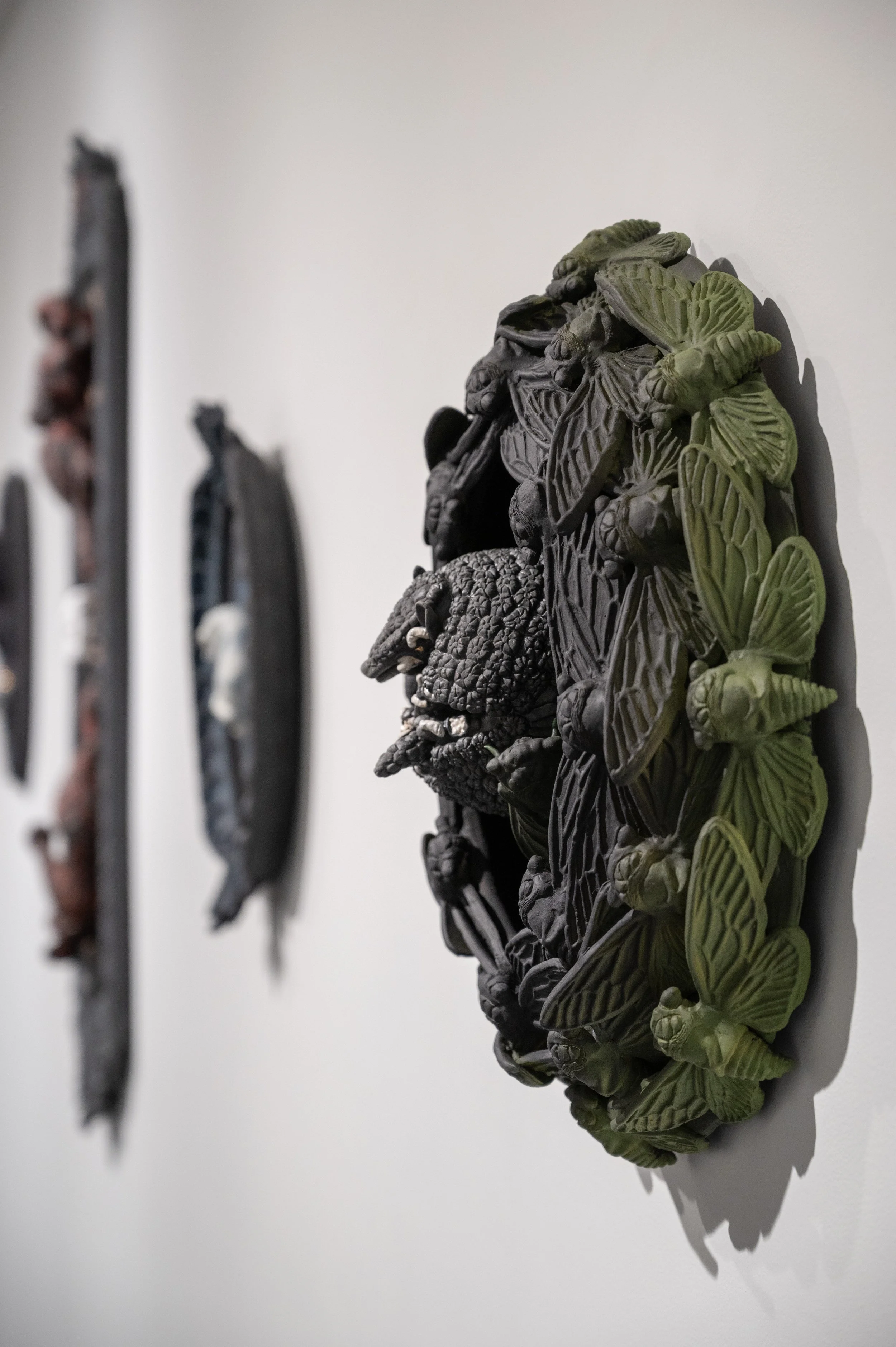 “Encompassing”
2022-24. Stoneware, Glaze, Underglaze, Luster, Paint.
Photo by: Hans Hallinen