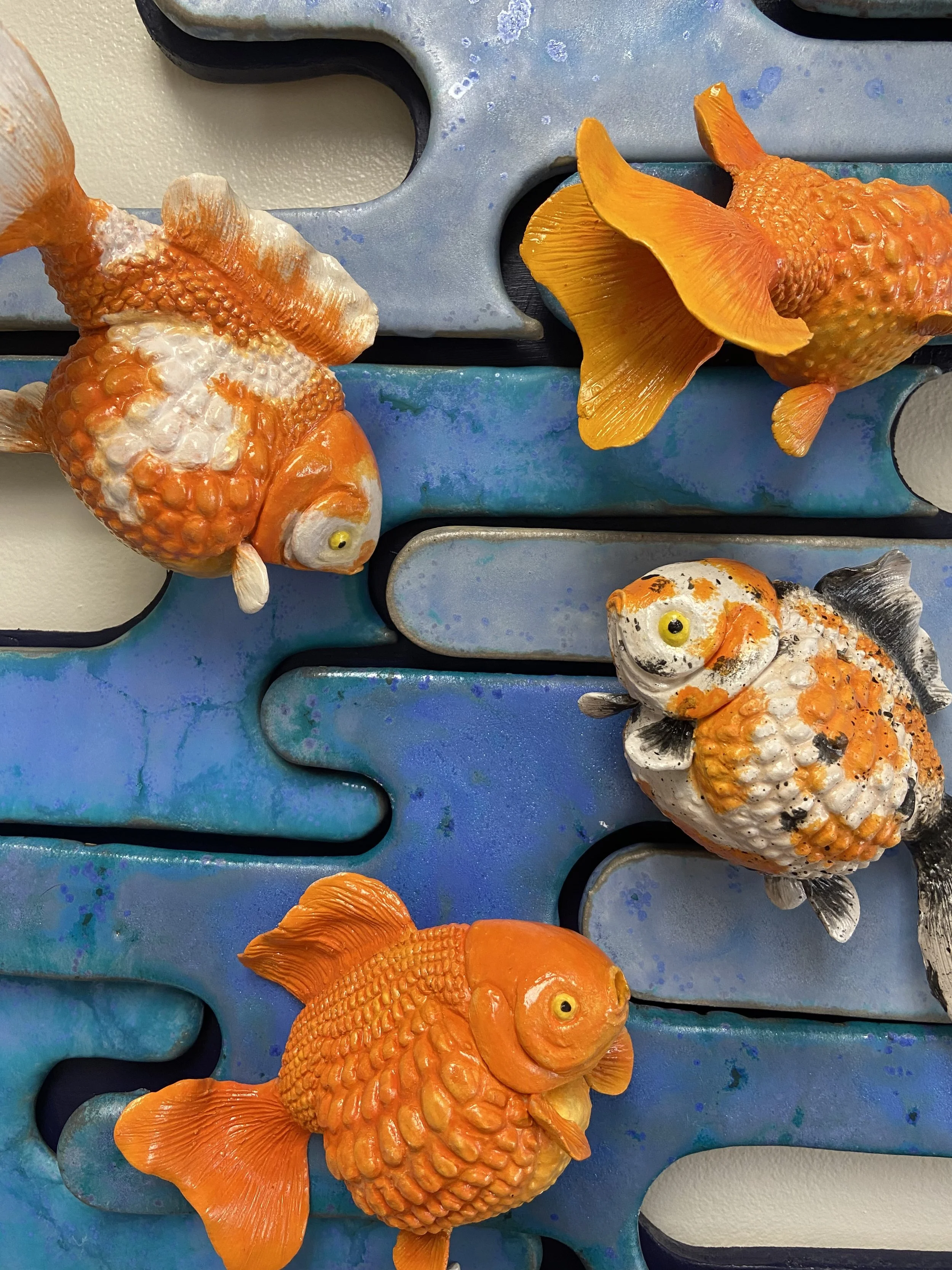 "Inner Peace"
2021
Stoneware, Glaze, Underglaze, Wood, Acrylic