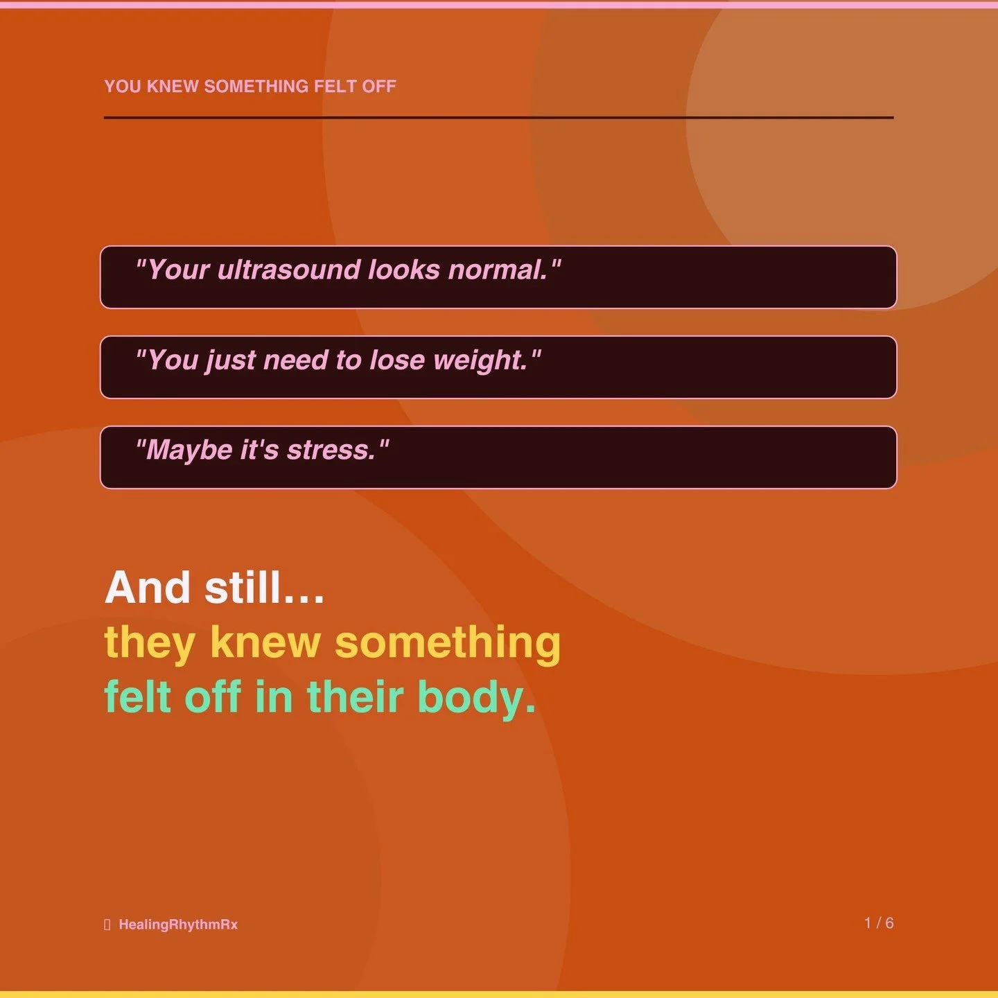 I think a lot of women with PCOS have spent years feeling disconnected from their own body.⁠
⁠
Trying harder.⁠
Eating less.⁠
Pushing through fatigue.⁠
Wondering why nothing feels balanced.⁠
⁠
And many still leave appointments without real answers.⁠
⁠