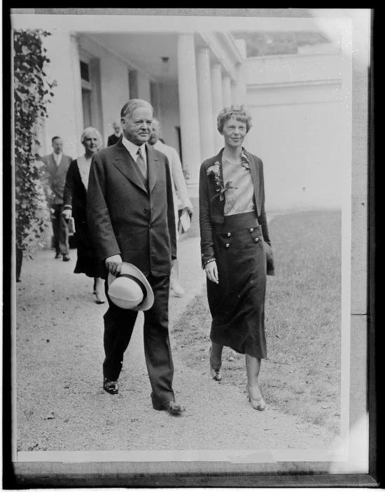 Amelia with Herbert Hoover.jpg
