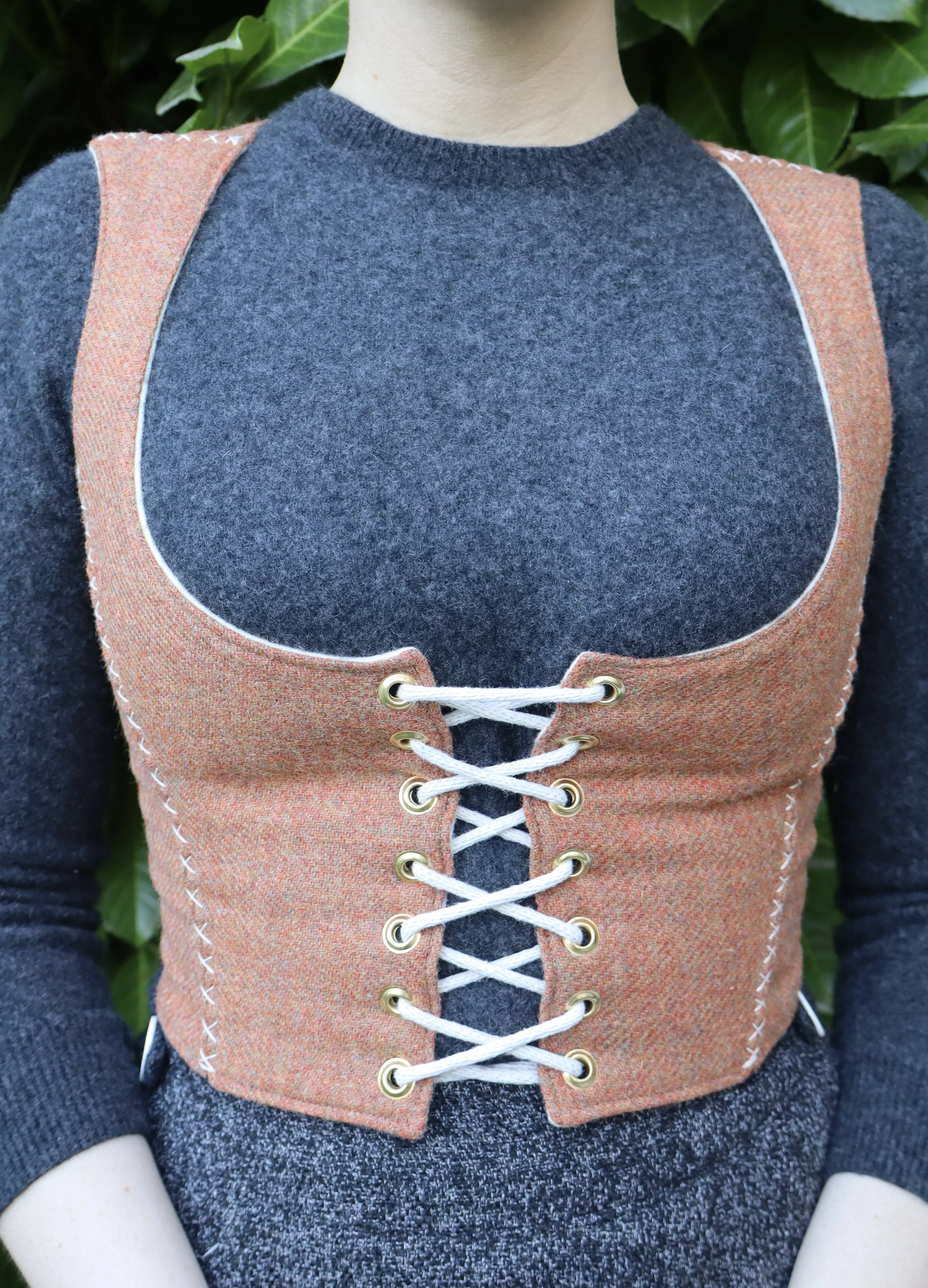 *Ready To Ship* Belladonna Bodice | Medium | Burnt Orange