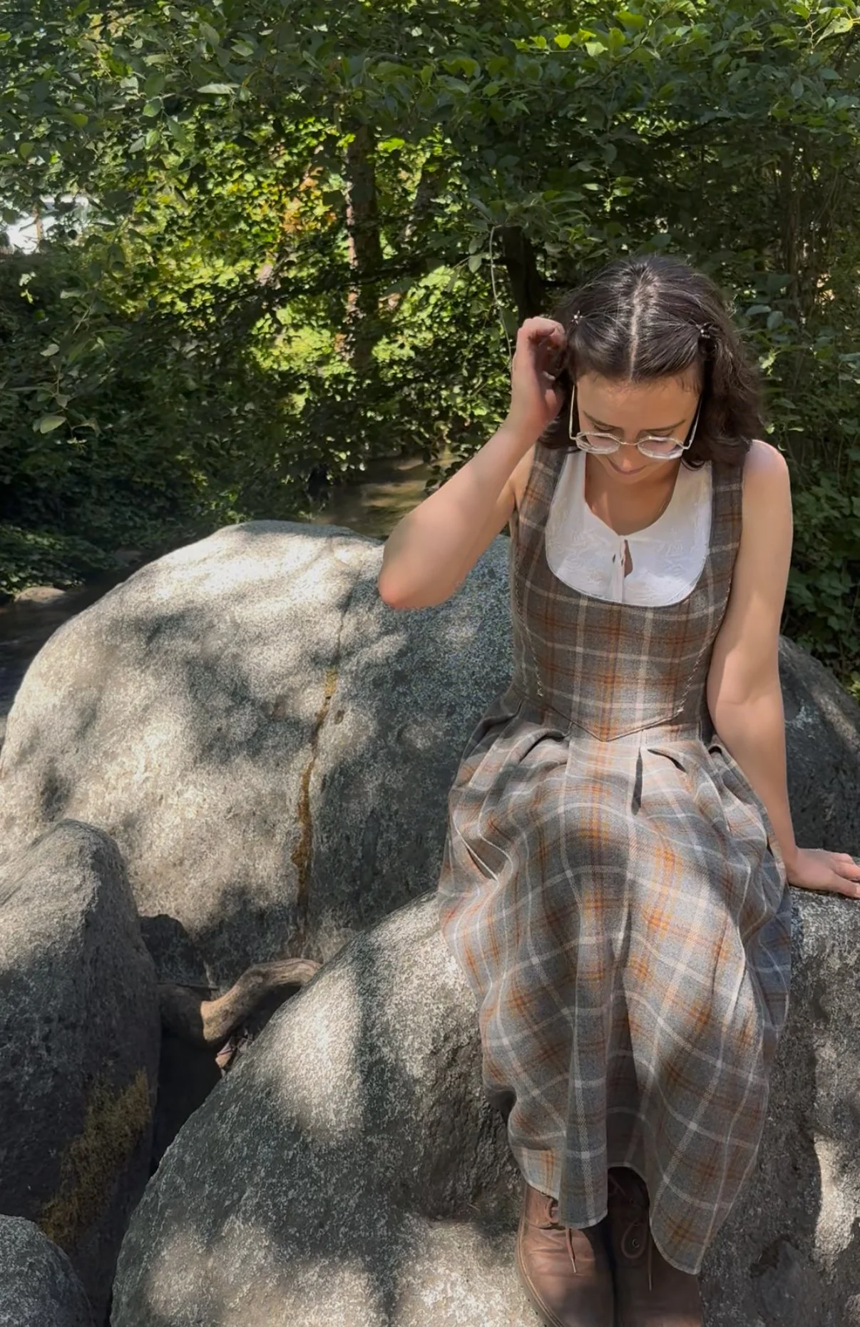 *Ready To Ship* Set of Finfolk Bodice & Pleated Skirt | Medium | Fireside