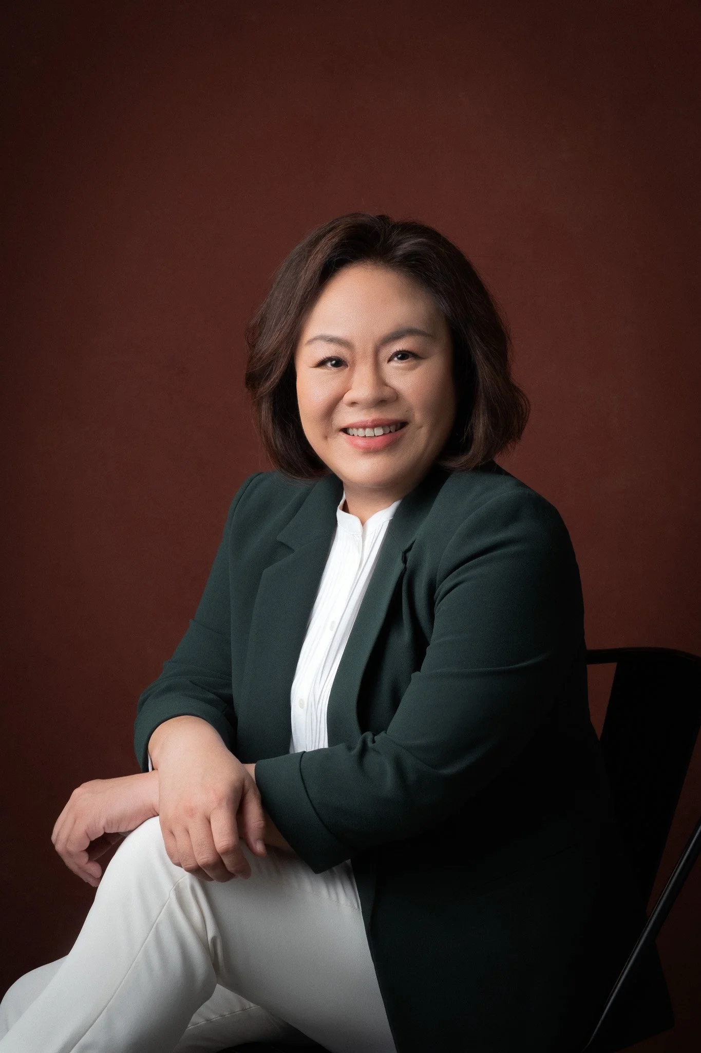 Studio portrait of a business professional building a personal brand after leaving a corporate role