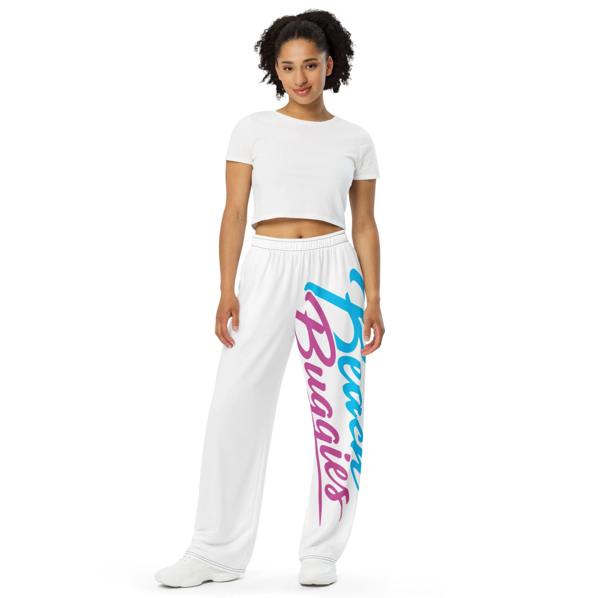 All-over print unisex wide-leg pants