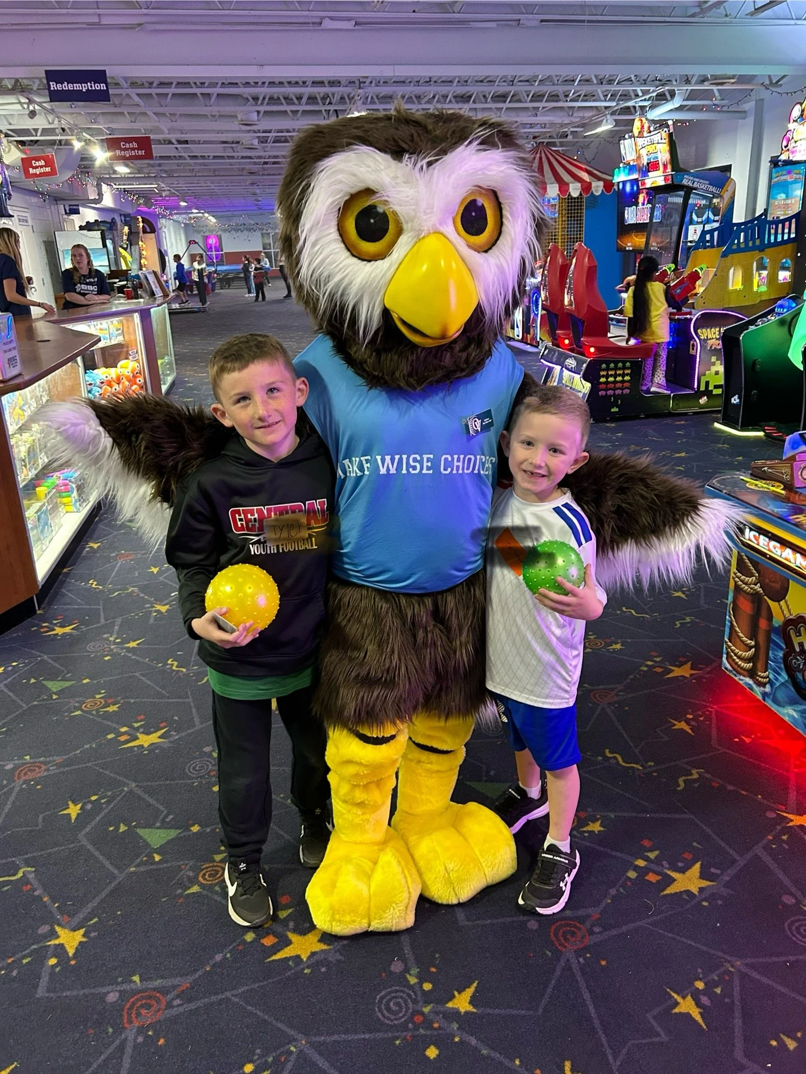 Carolannes boys with Owlbert.jpg