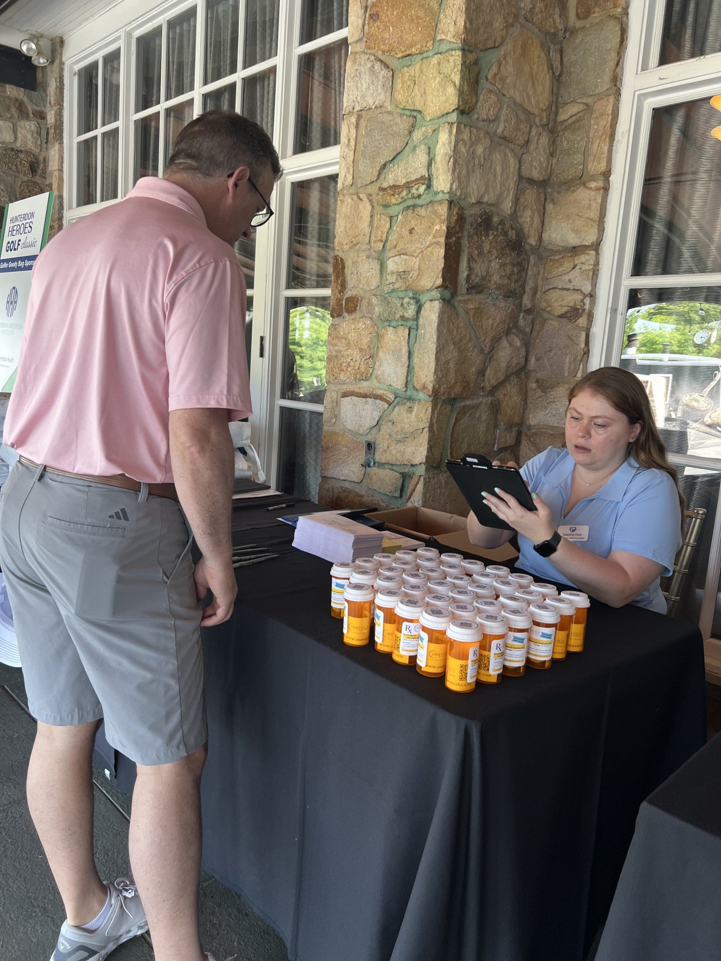 Golf Outing table with Rx bottles.jpg