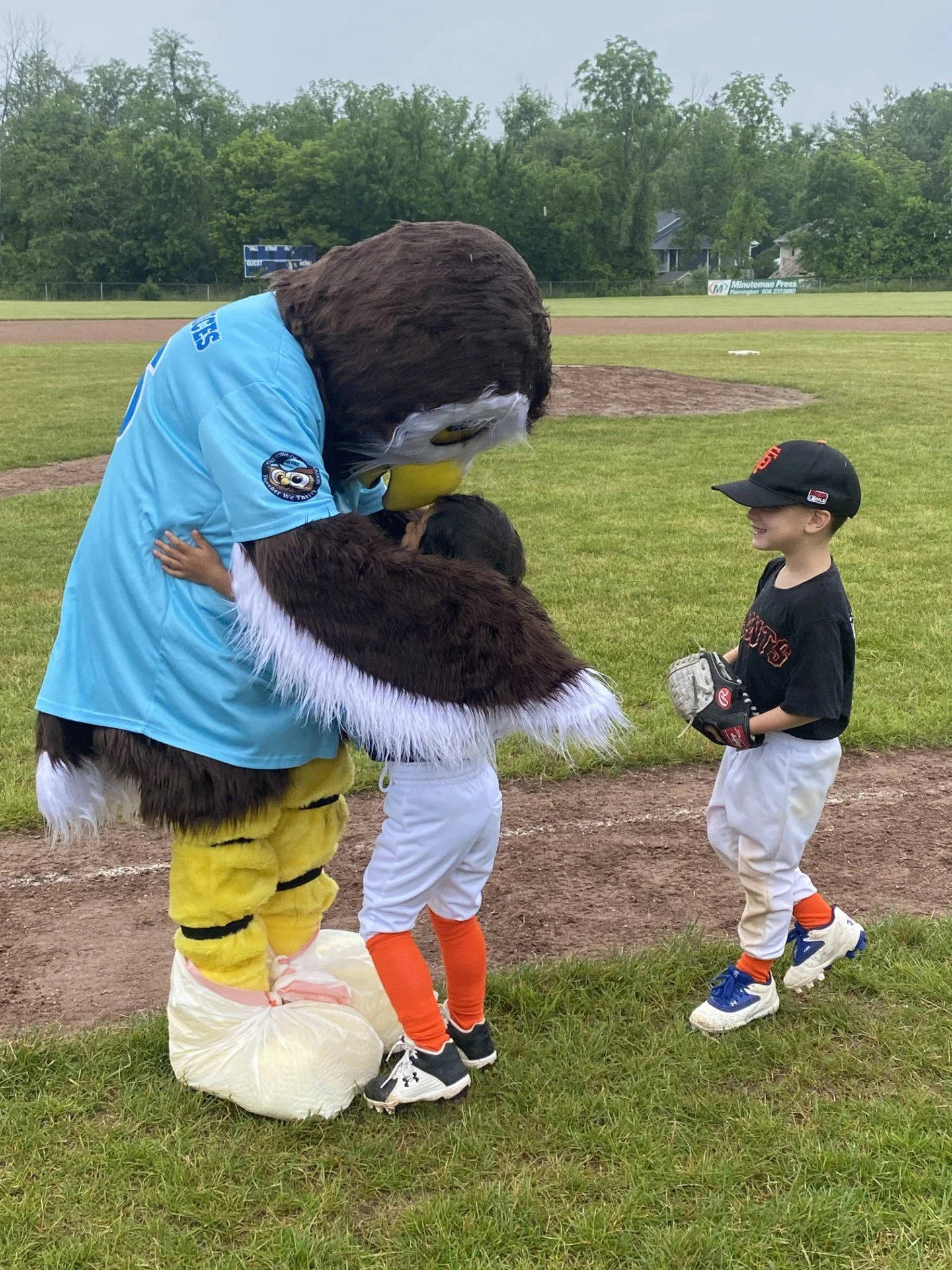 Owlbert hugging Giants[1].jpg