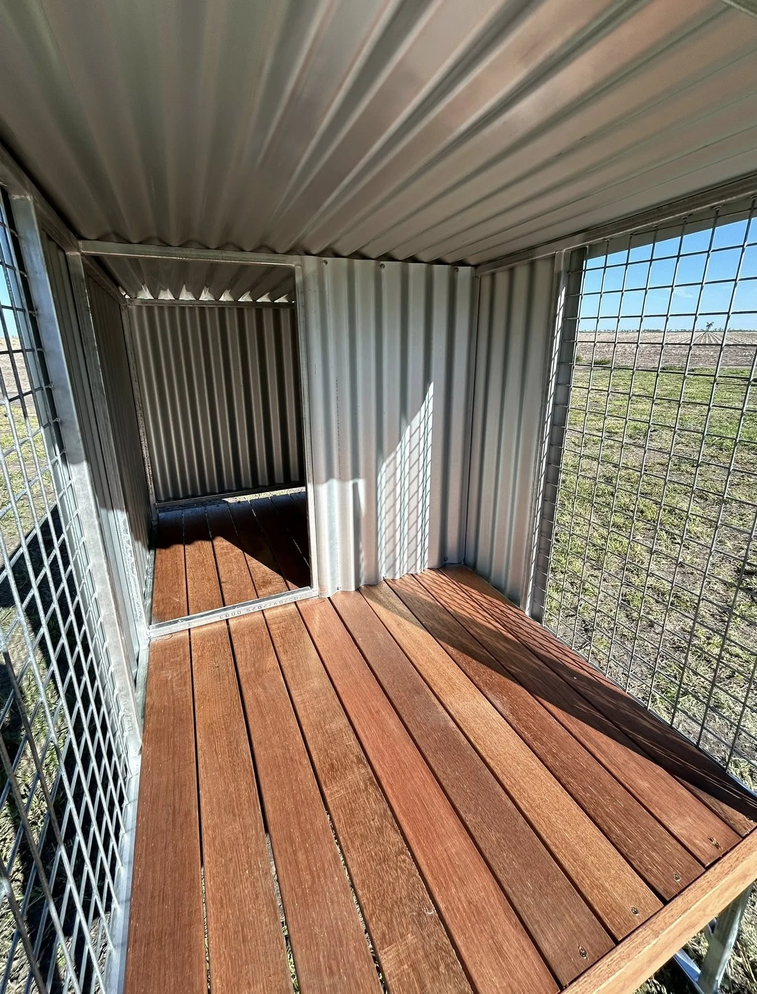 Half Enclosed Rear Dog Kennel Section