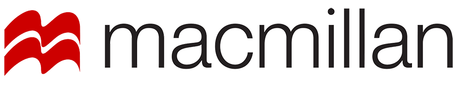 Macmillan logo with a red stylized 'M' and black text.